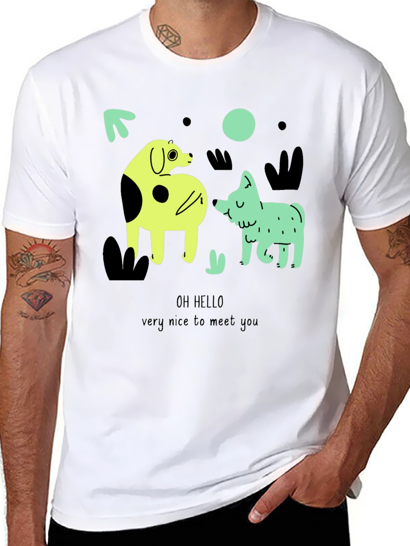 Whimsical Dog Graphic Tee - Oh Hello!