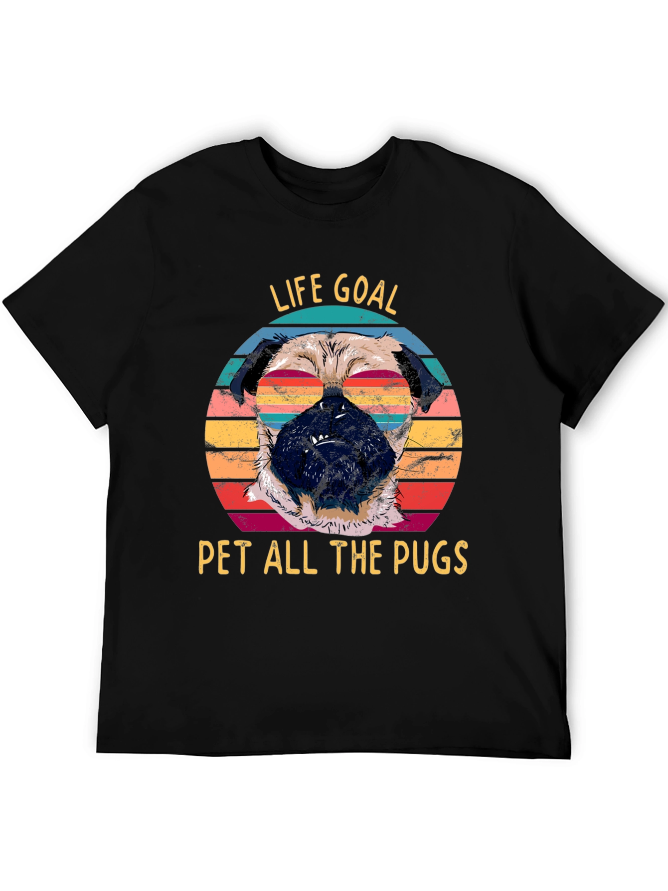 Life Goal Pet All The Pugs Graphic Tee