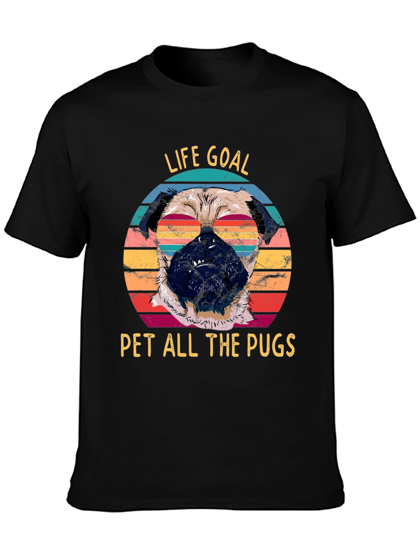 Life Goal Pet All The Pugs Graphic Tee