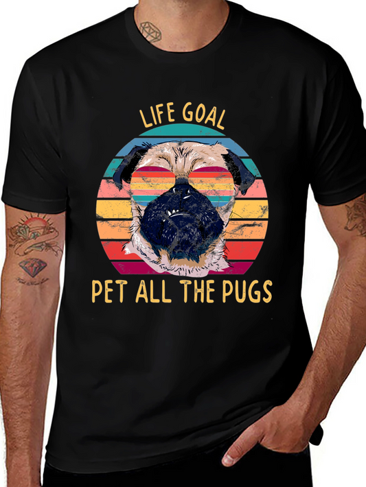 Life Goal Pet All The Pugs Graphic Tee