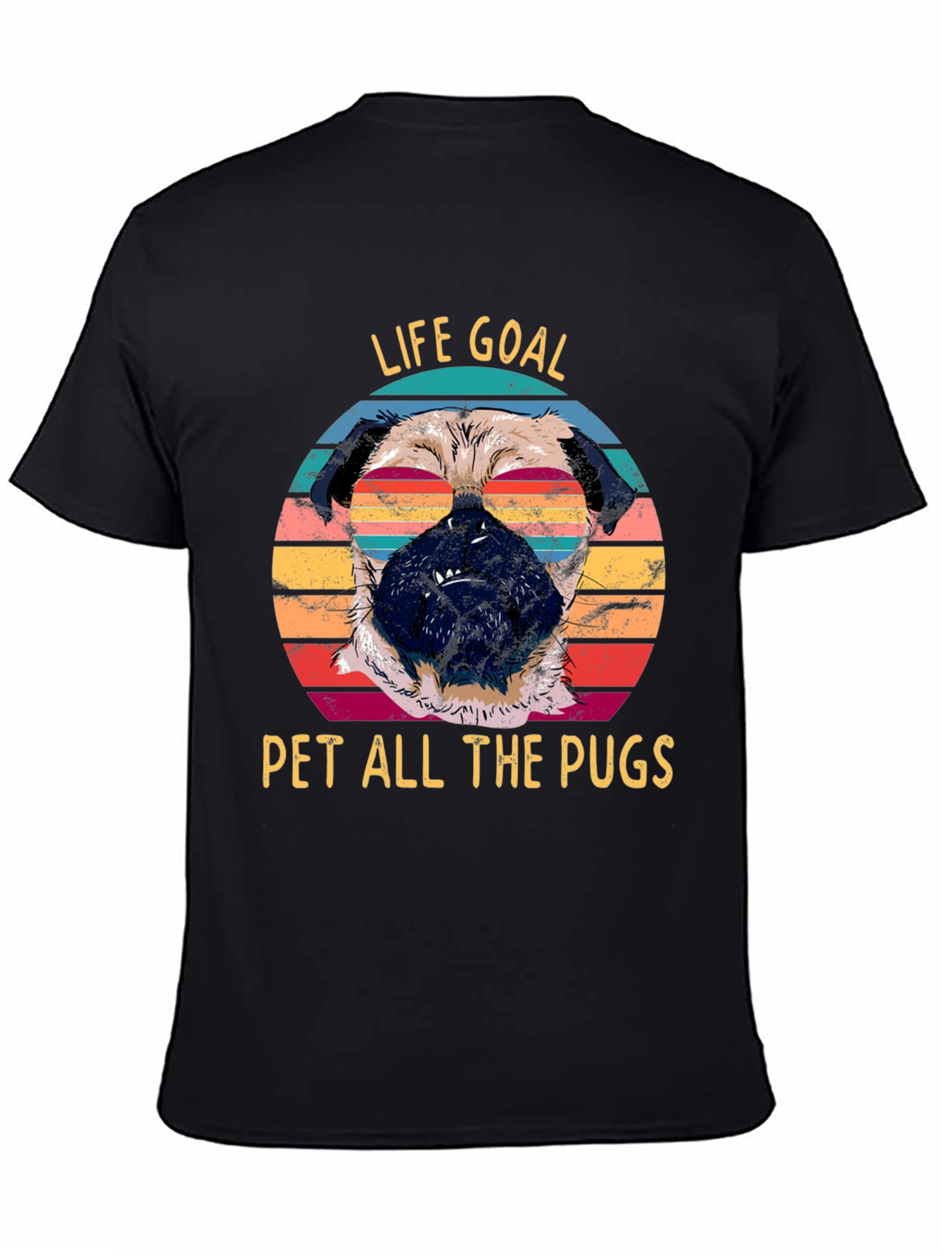 Life Goal Pet All The Pugs Graphic Tee