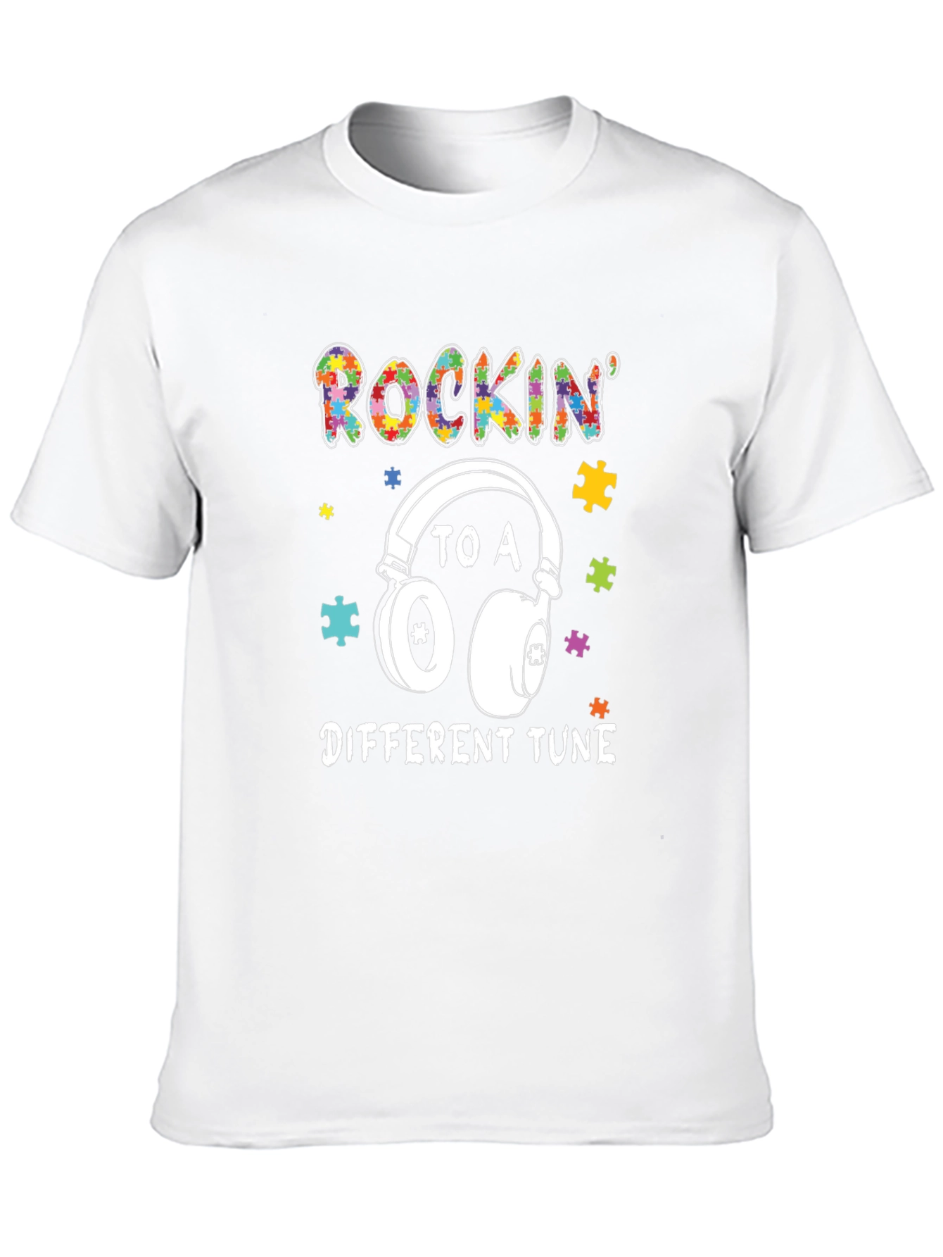 Rockin to a Different Tune Autism Awareness Tee