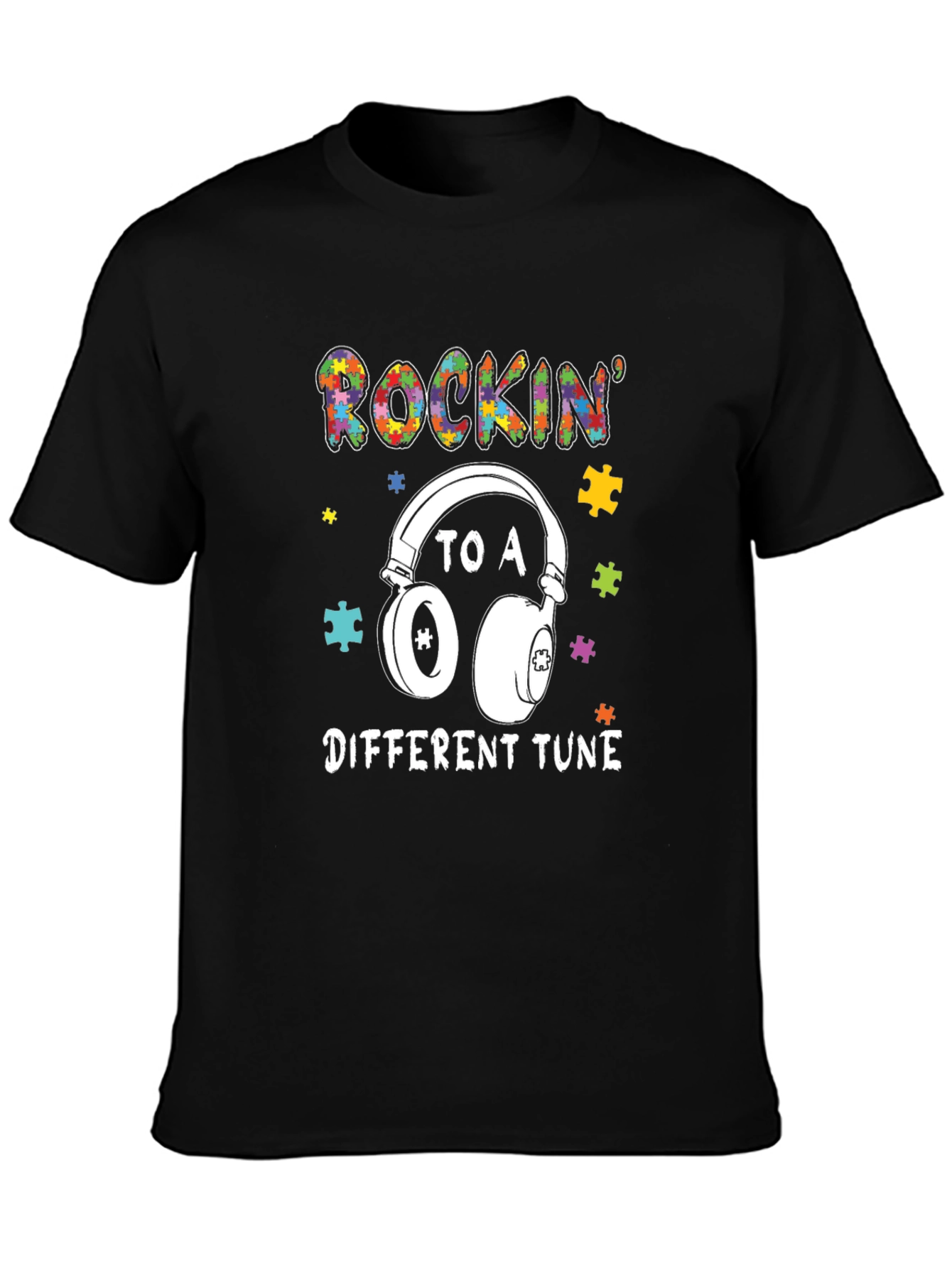 Rockin to a Different Tune Autism Awareness Tee