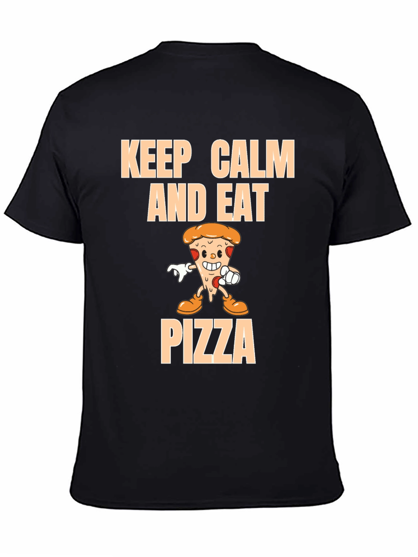 Keep Calm and Eat Pizza Graphic T-Shirt