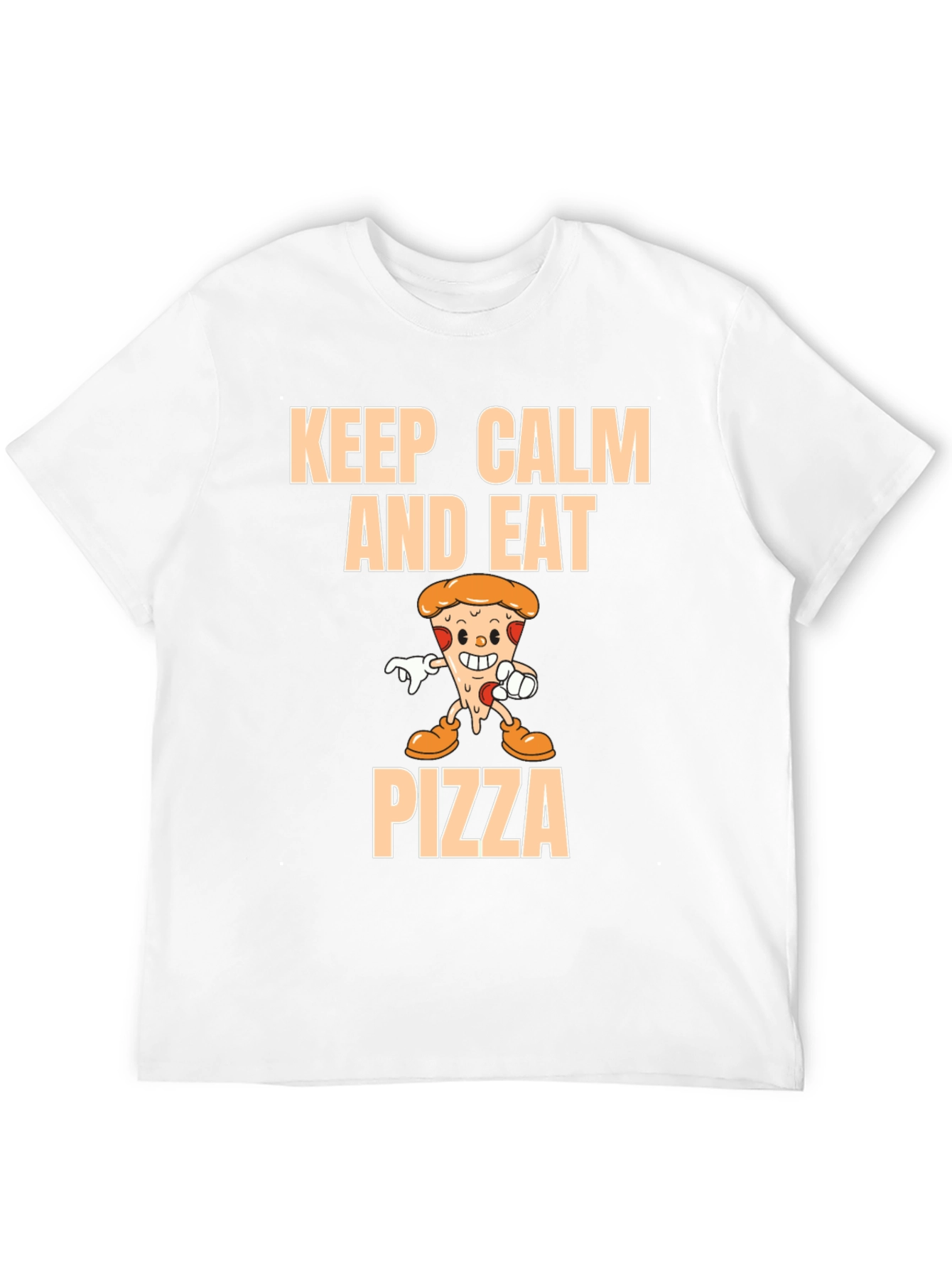 Keep Calm and Eat Pizza Graphic T-Shirt