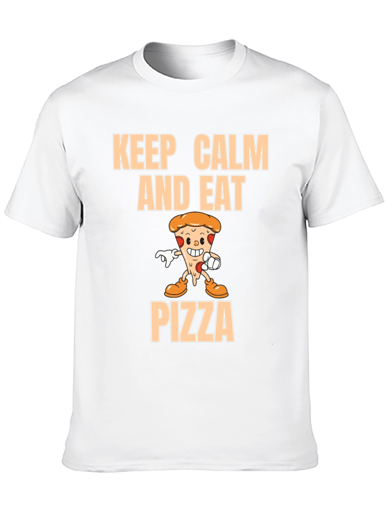 Keep Calm and Eat Pizza Graphic T-Shirt