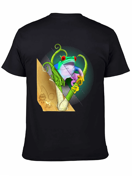 Geometric Frog T-Shirt - Unique Graphic Tee