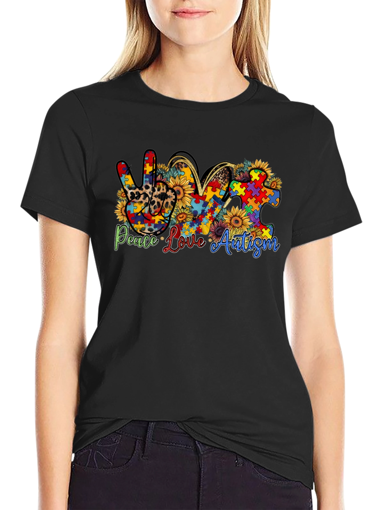 Peace Love Autism T-Shirt