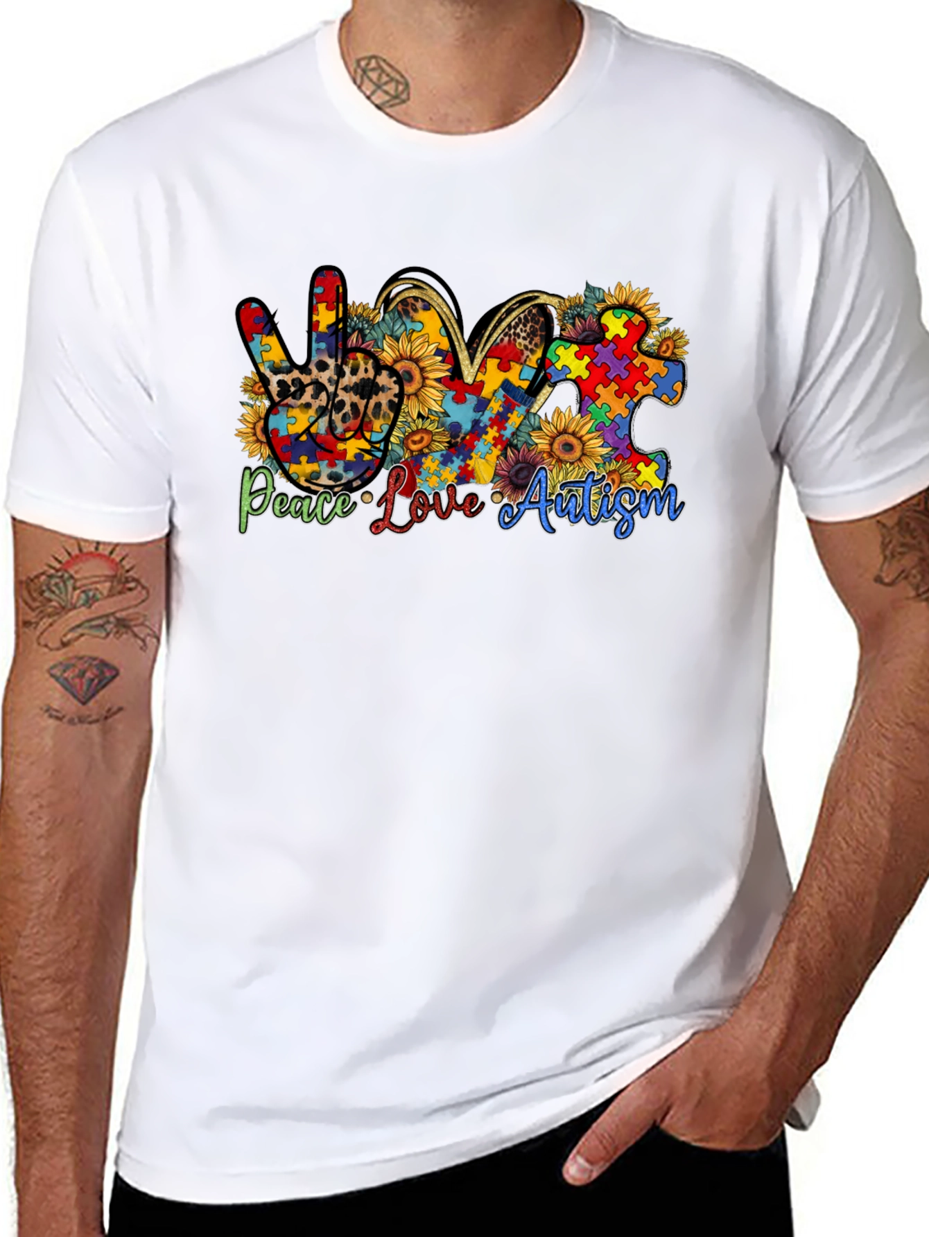 Peace Love Autism T-Shirt