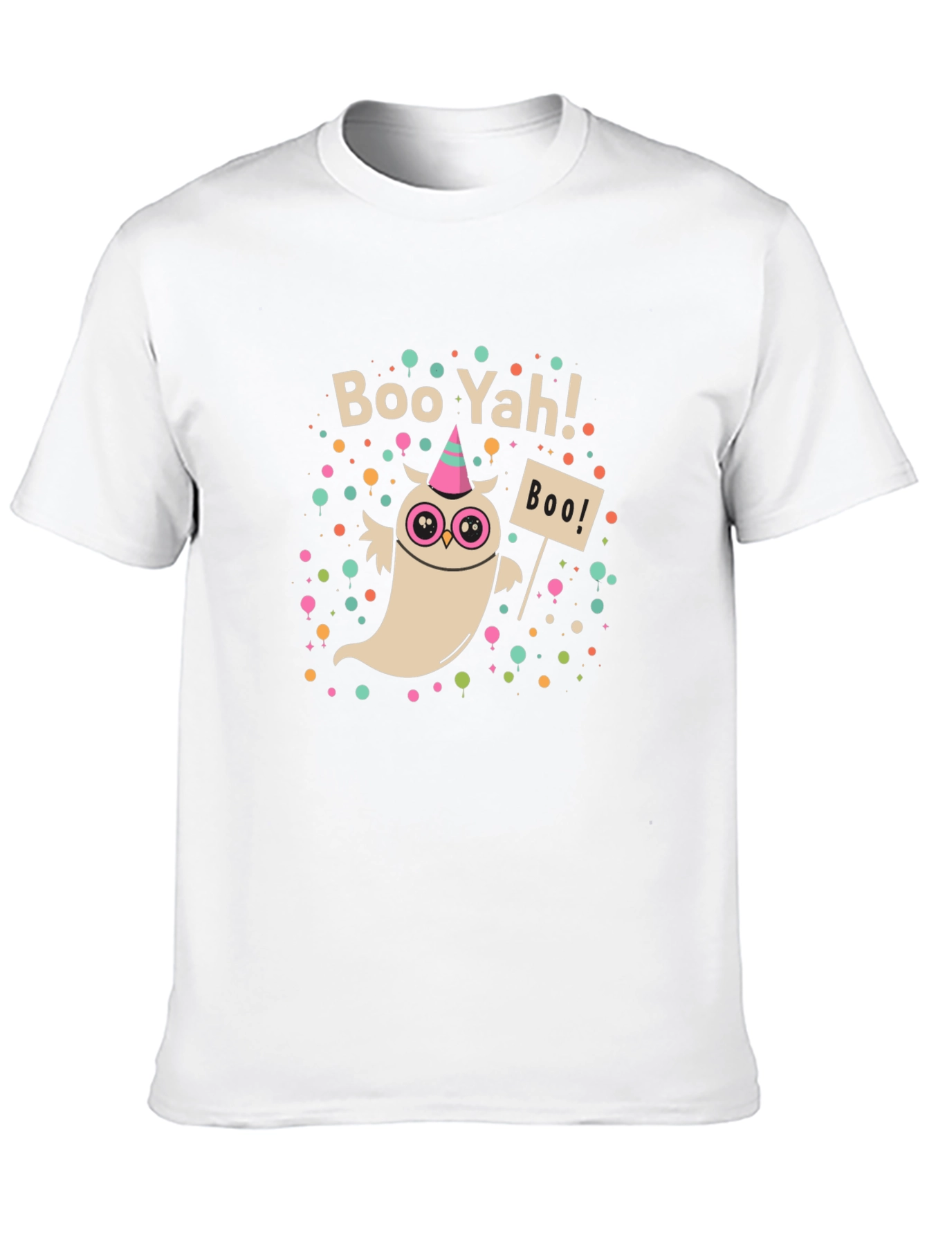 Boo Yah! Ghost Graphic Black T-Shirt