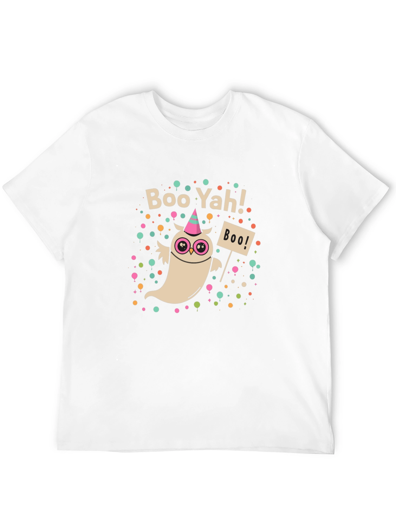 Boo Yah! Ghost Graphic Black T-Shirt