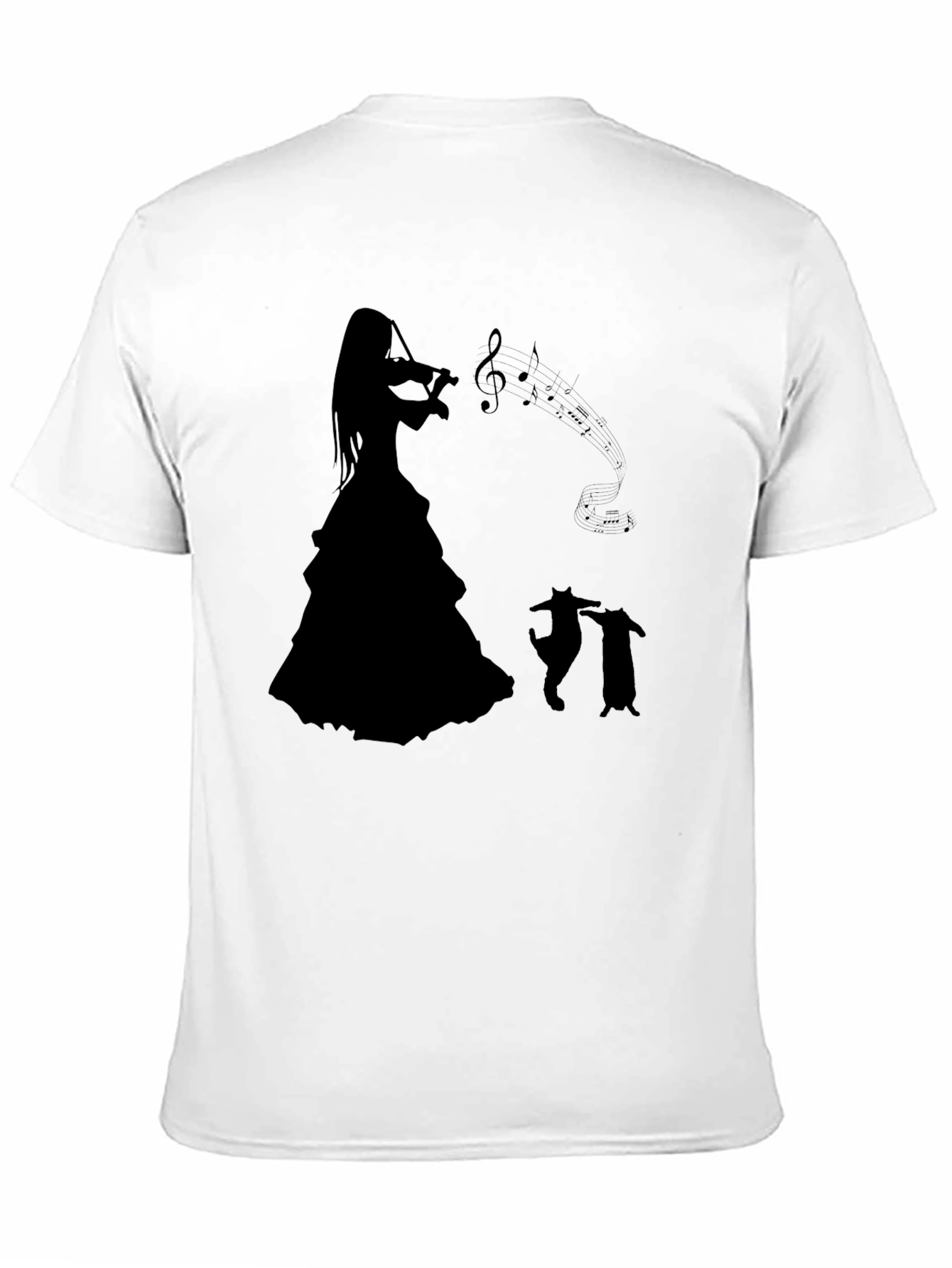 Violin Player Graphic Tee - Black Unisex Shirt