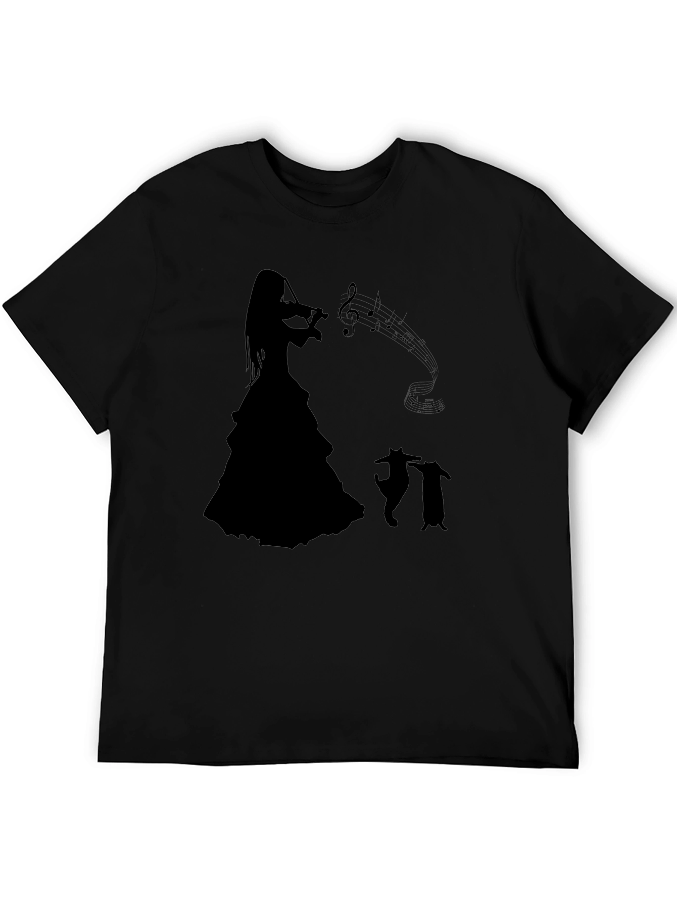 Violin Player Graphic Tee - Black Unisex Shirt