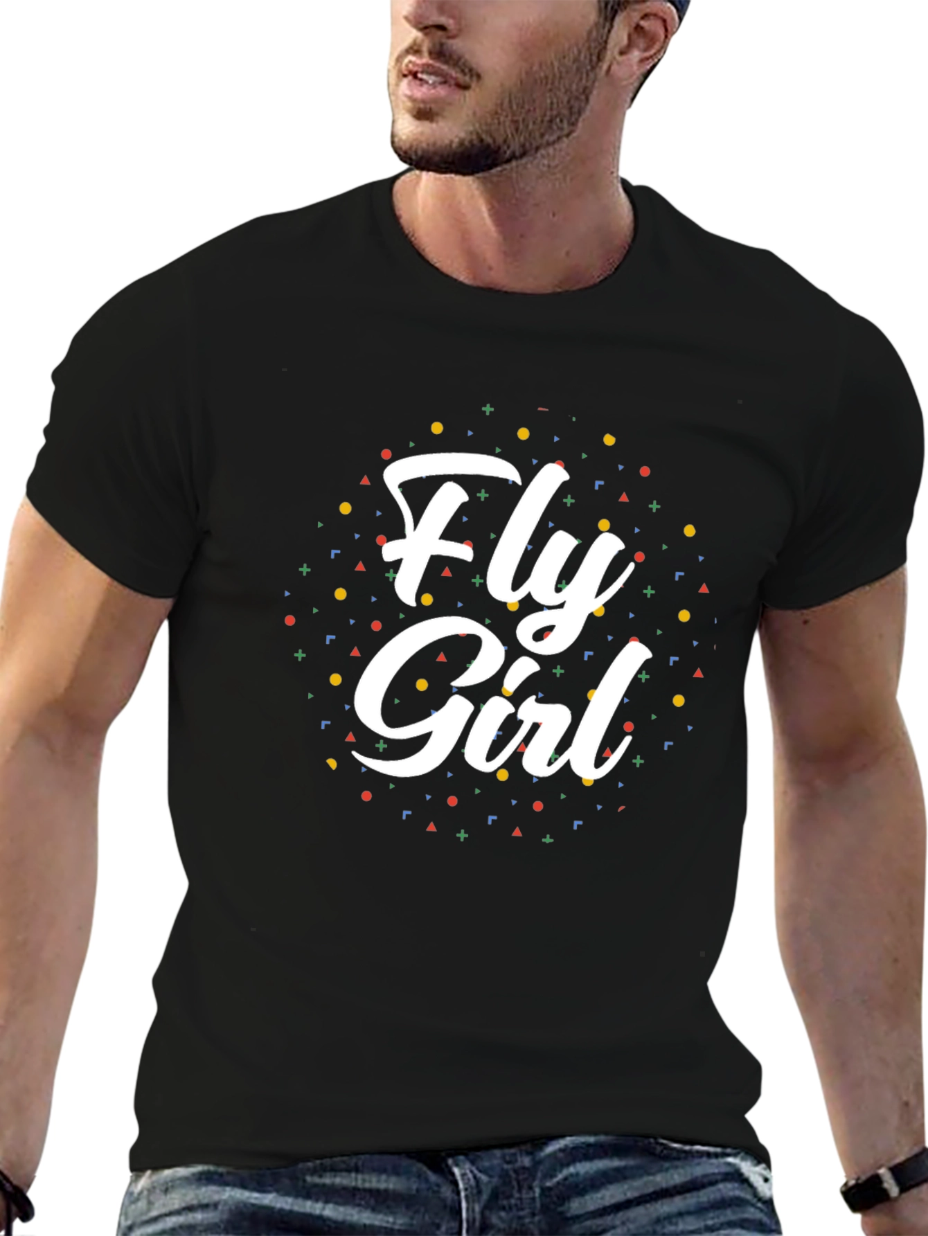Fly Girl Graphic Tee - Stylish Cotton T-Shirt