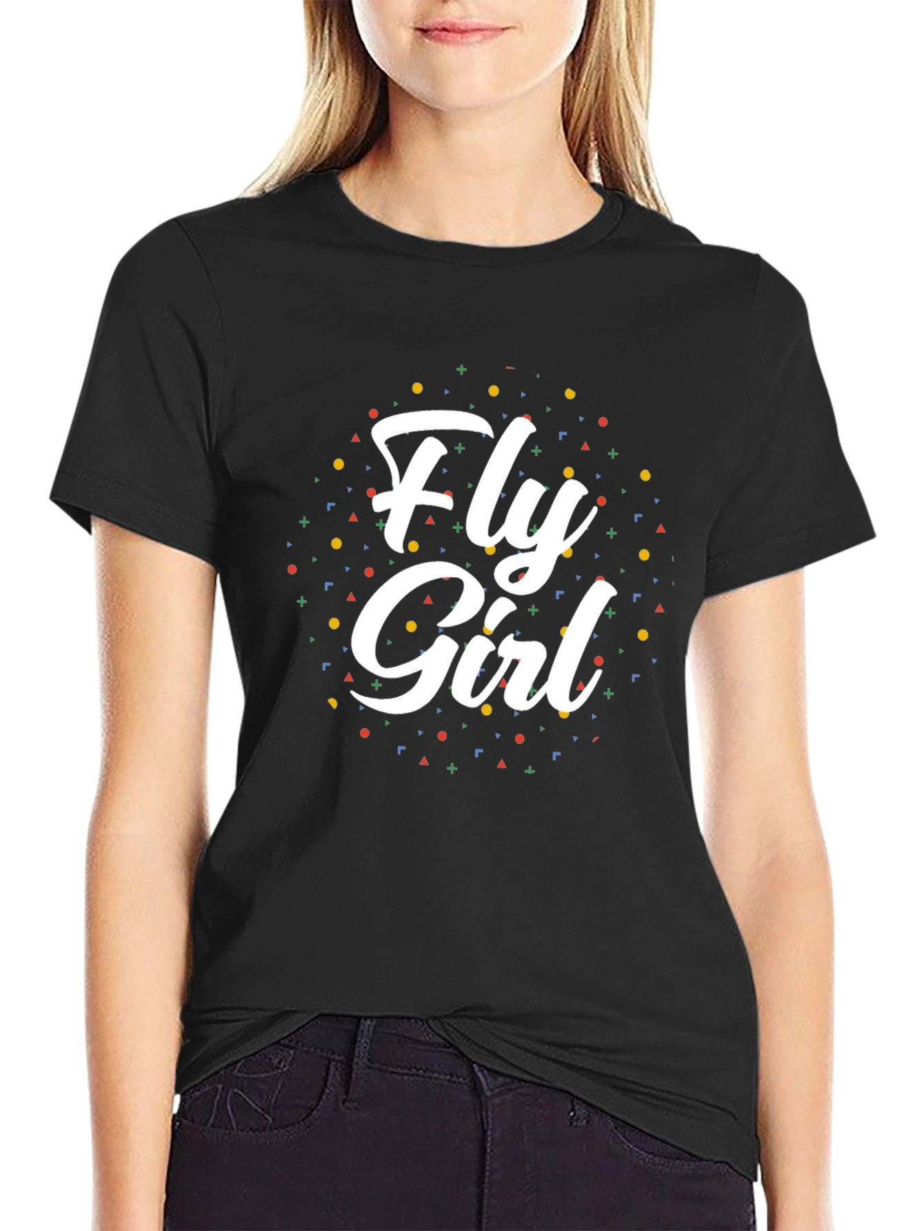 Fly Girl Graphic Tee - Stylish Cotton T-Shirt