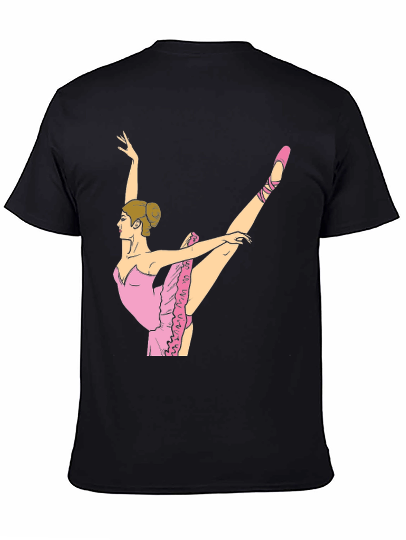 Ballet Dancer Graphic T-Shirt - Black