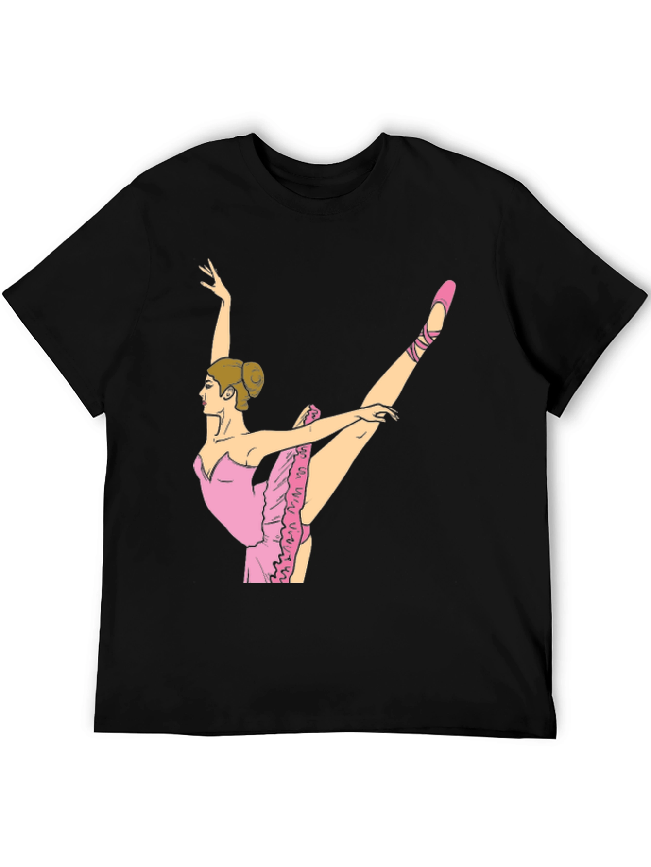 Ballet Dancer Graphic T-Shirt - Black