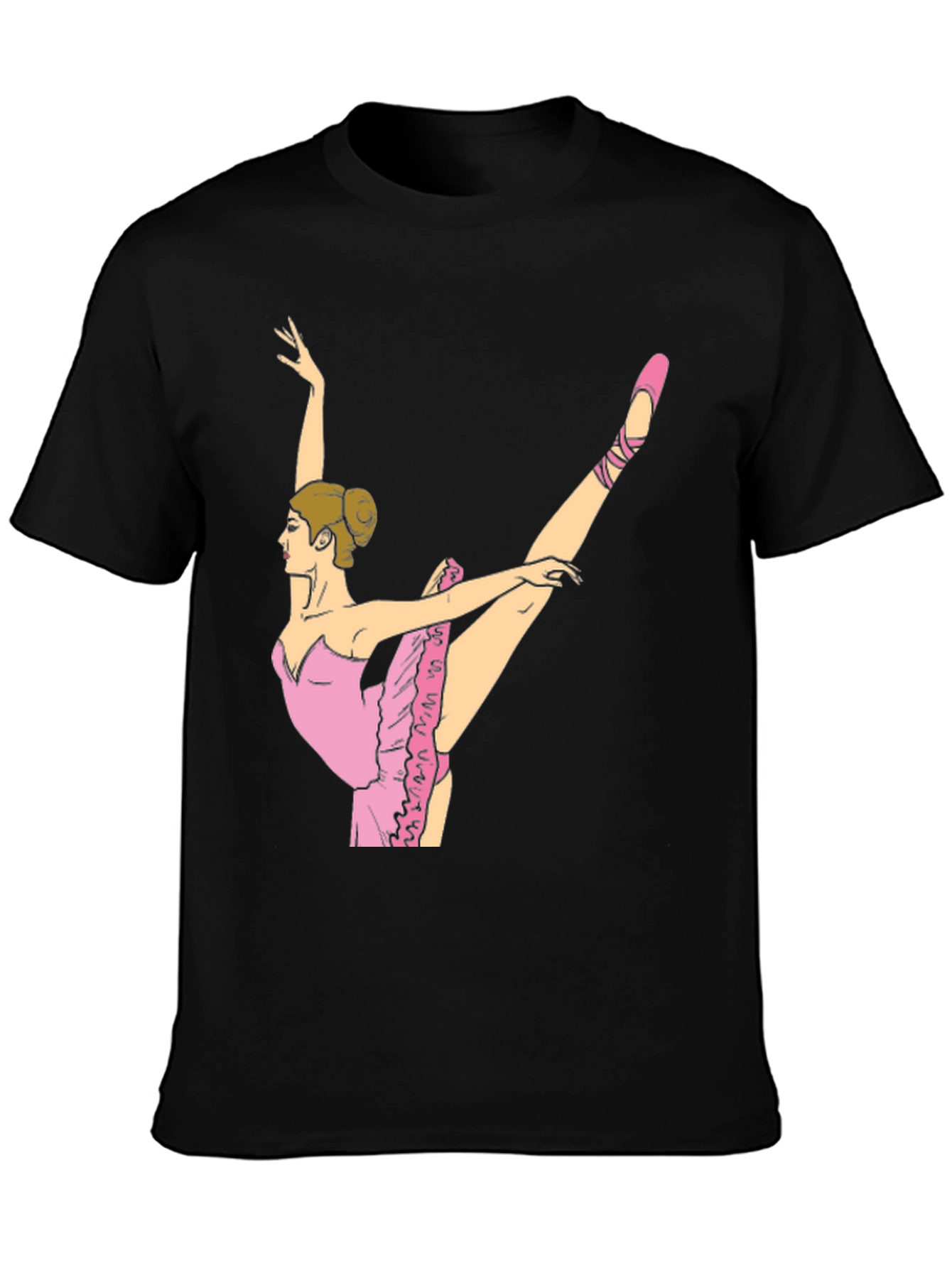 Ballet Dancer Graphic T-Shirt - Black