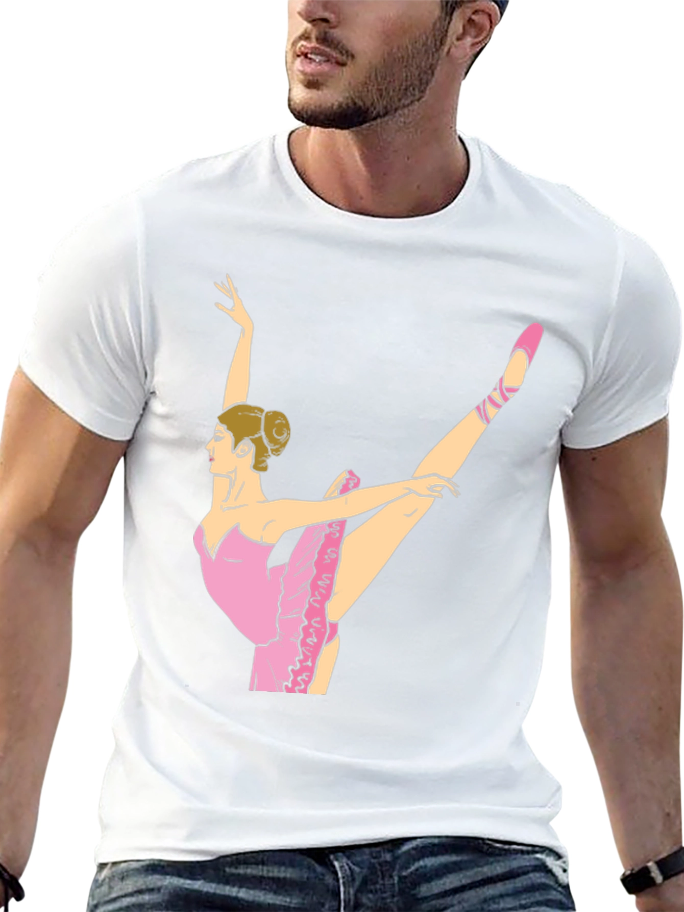 Ballet Dancer Graphic T-Shirt - Black