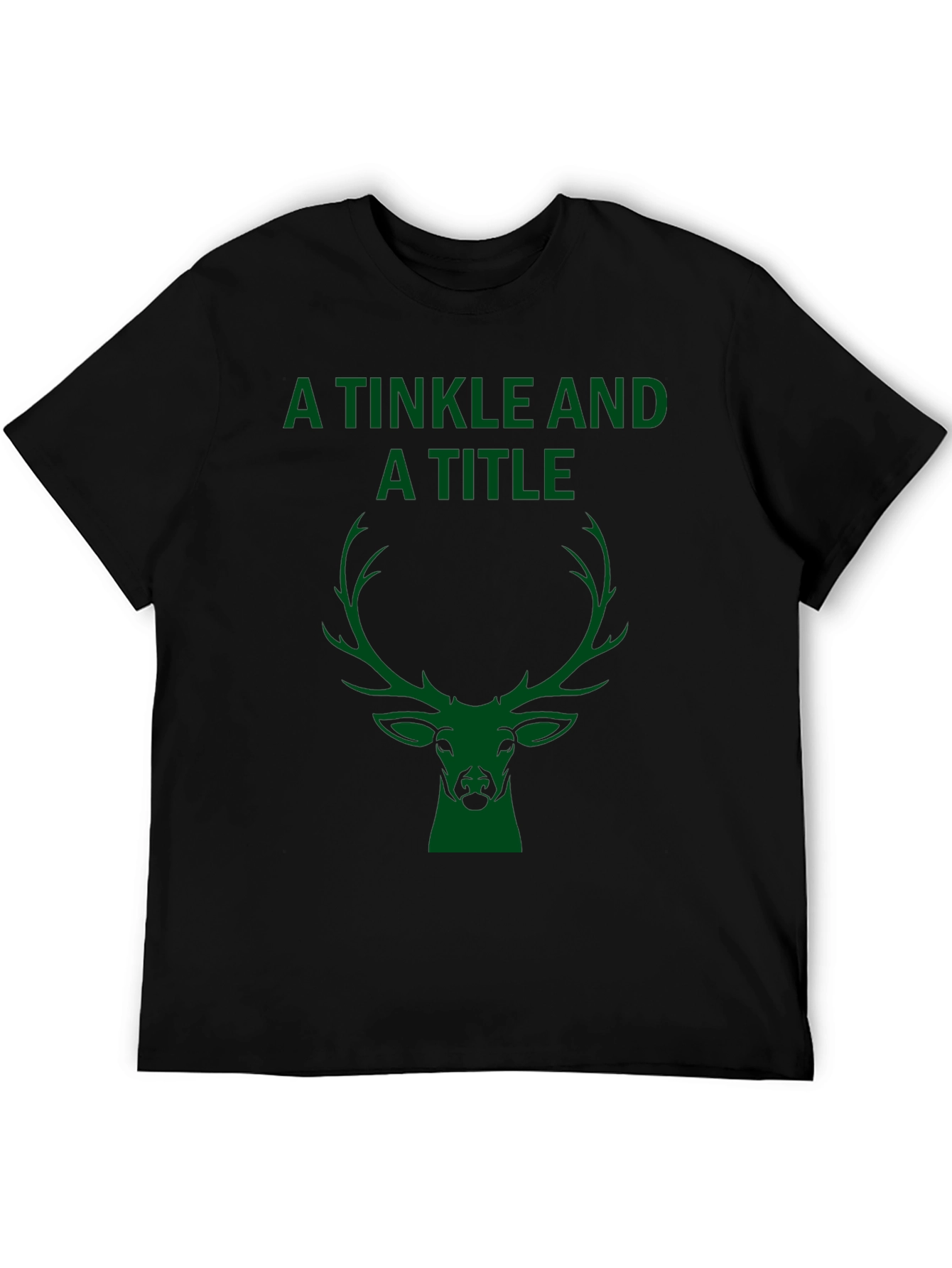 A Tinkle and A Title Deer Head Graphic T-Shirt