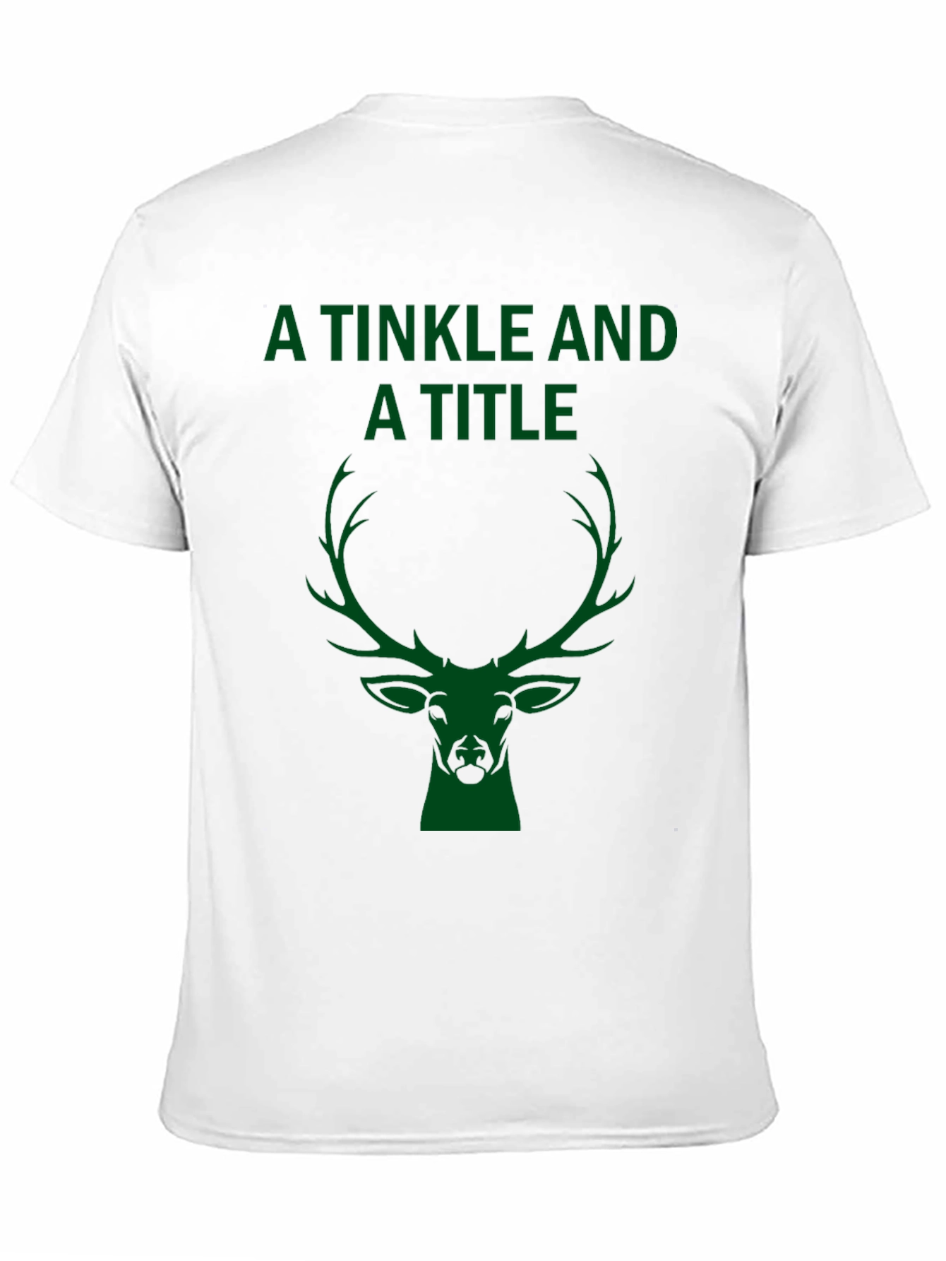 A Tinkle and A Title Deer Head Graphic T-Shirt