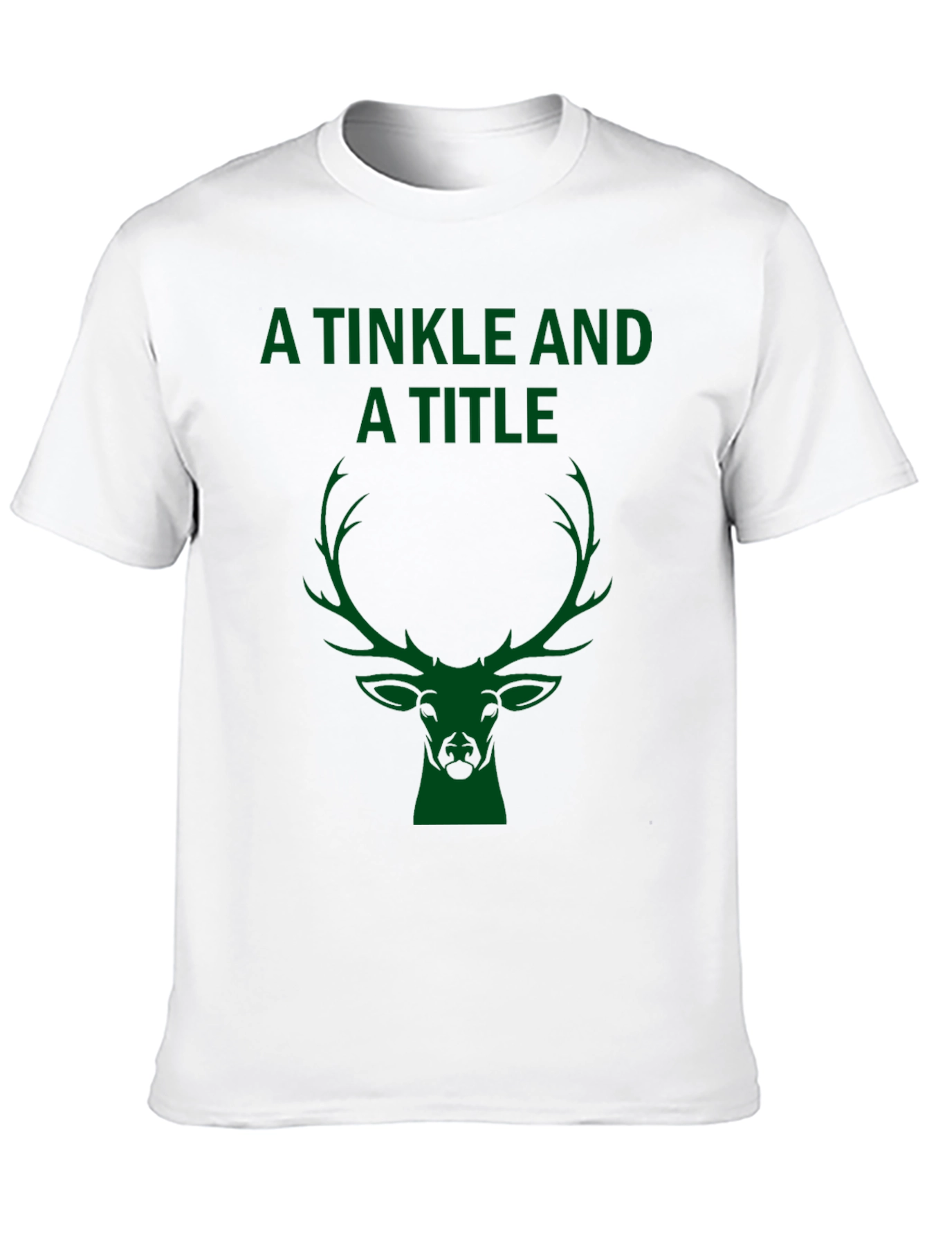 A Tinkle and A Title Deer Head Graphic T-Shirt