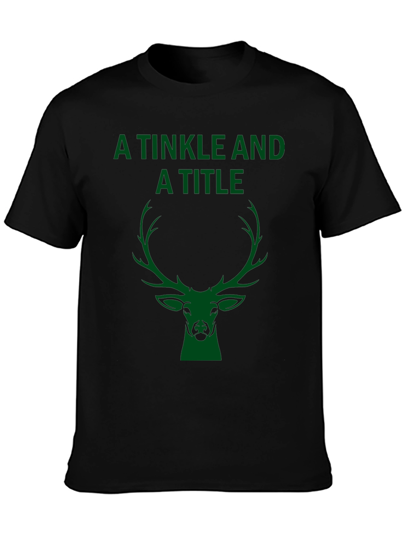 A Tinkle and A Title Deer Head Graphic T-Shirt