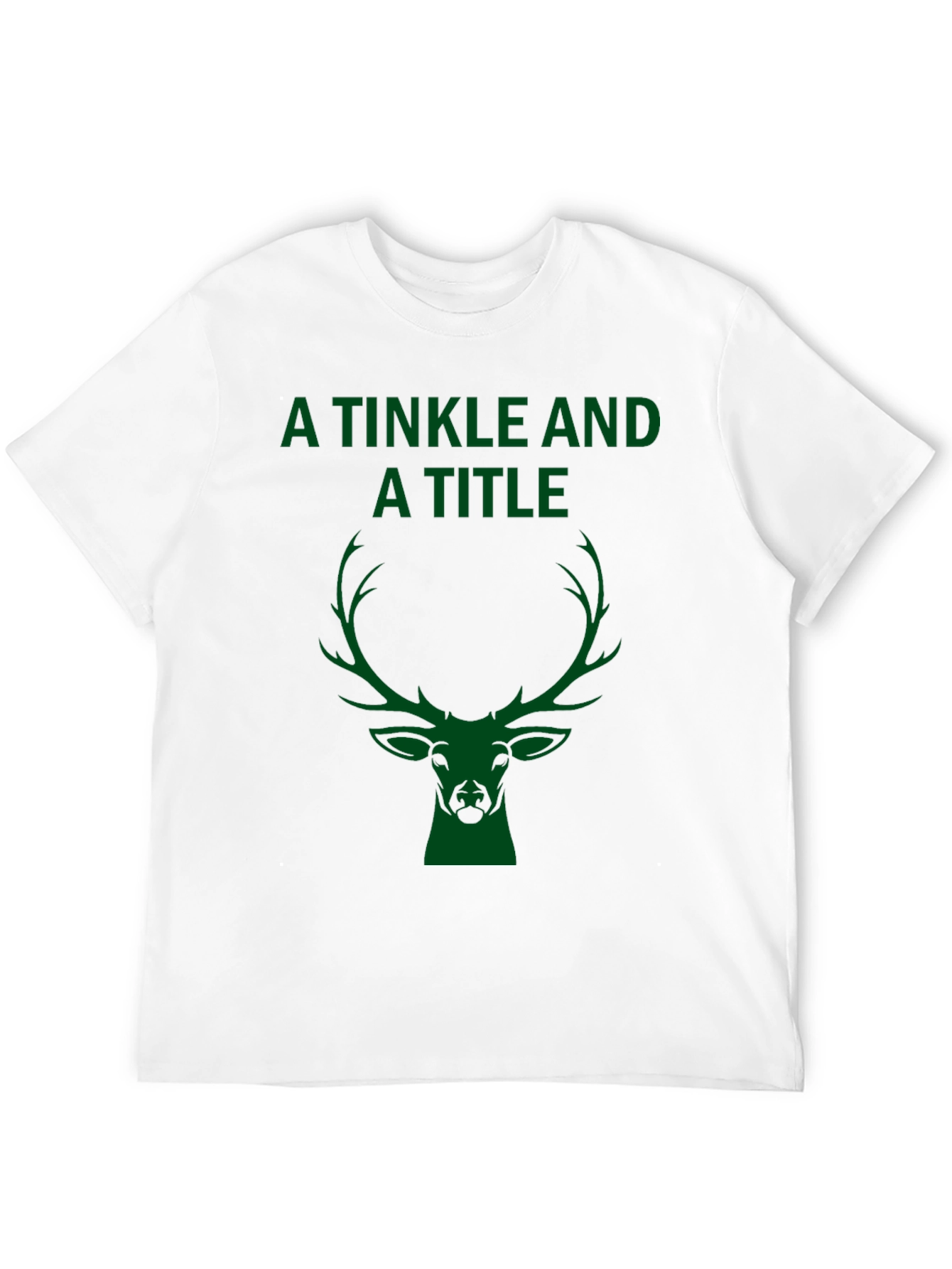 A Tinkle and A Title Deer Head Graphic T-Shirt
