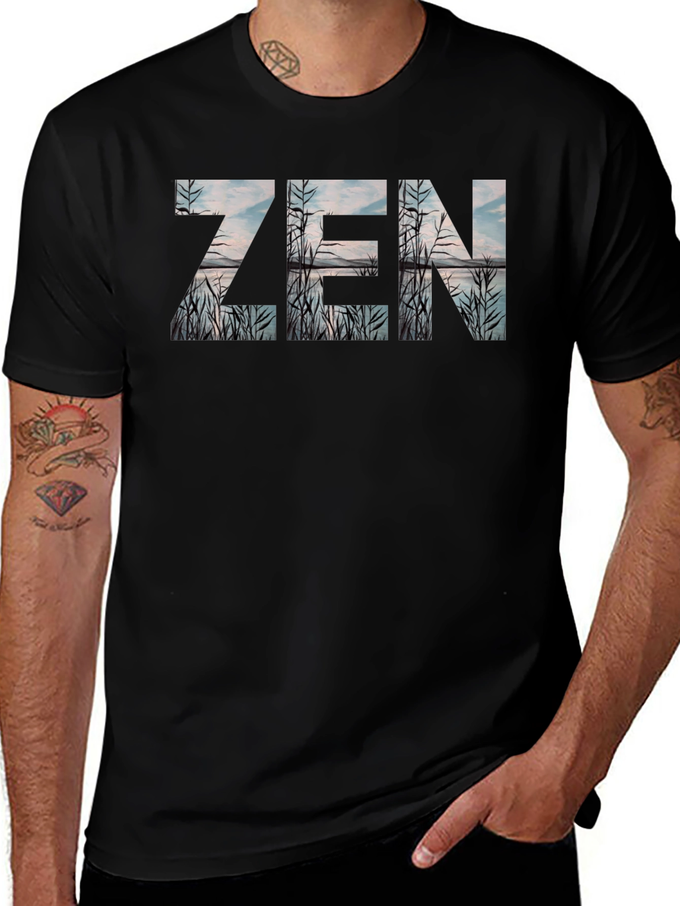 Zen Nature T-Shirt - Relaxed Fit Unique Design