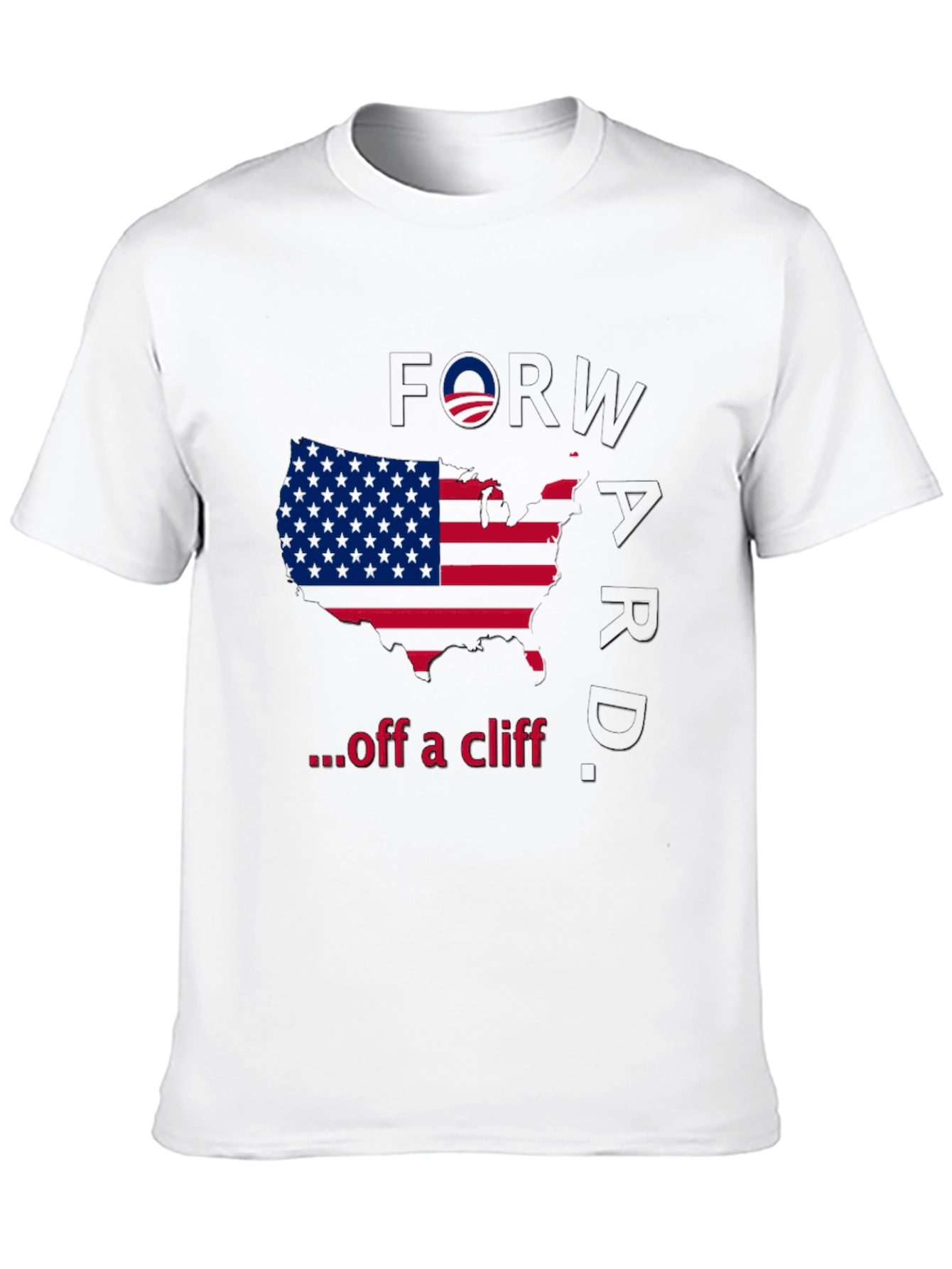 Forward Off A Cliff T-Shirt - Political Satire