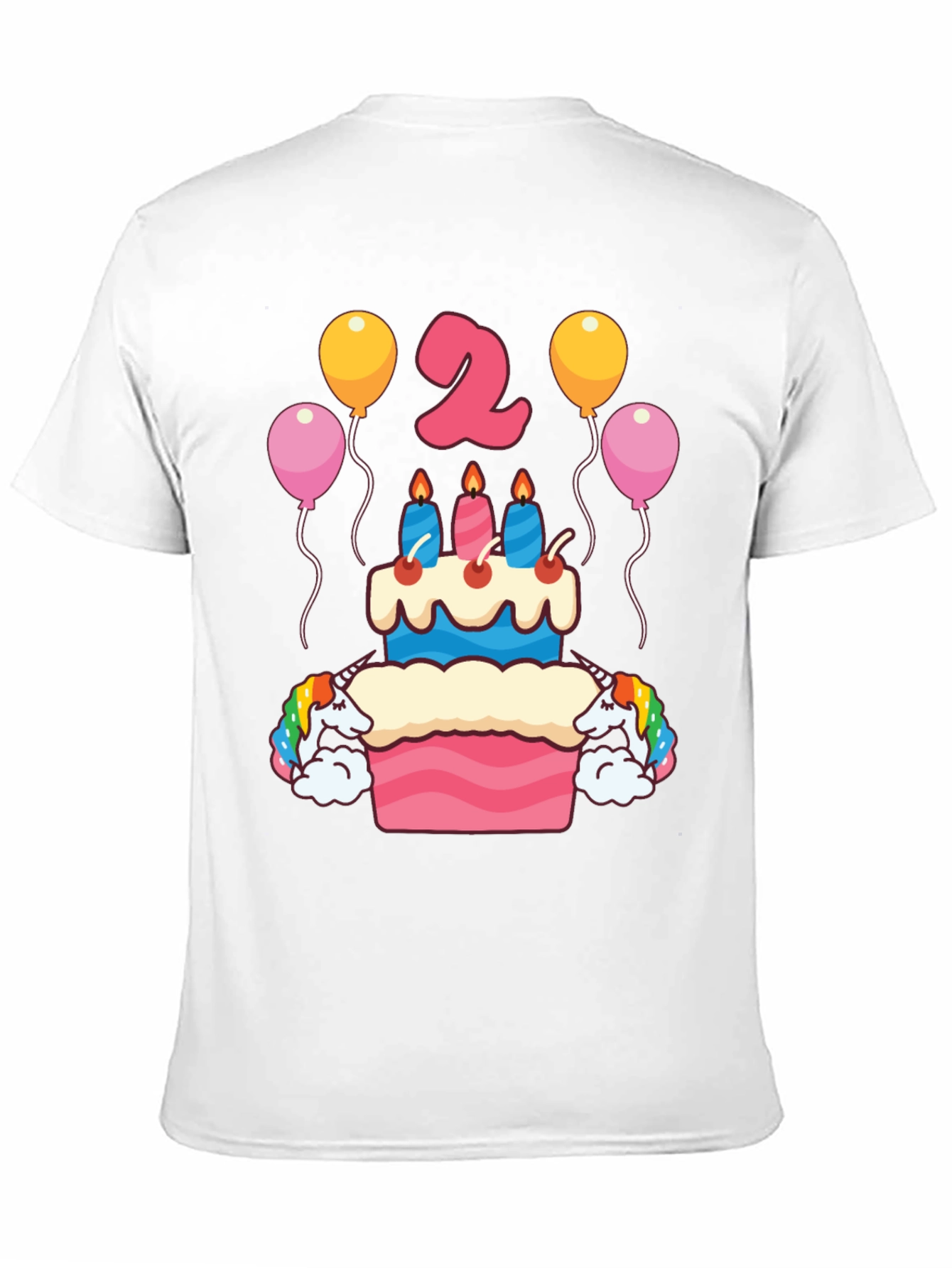 Unicorn 2nd Birthday Party T-Shirt