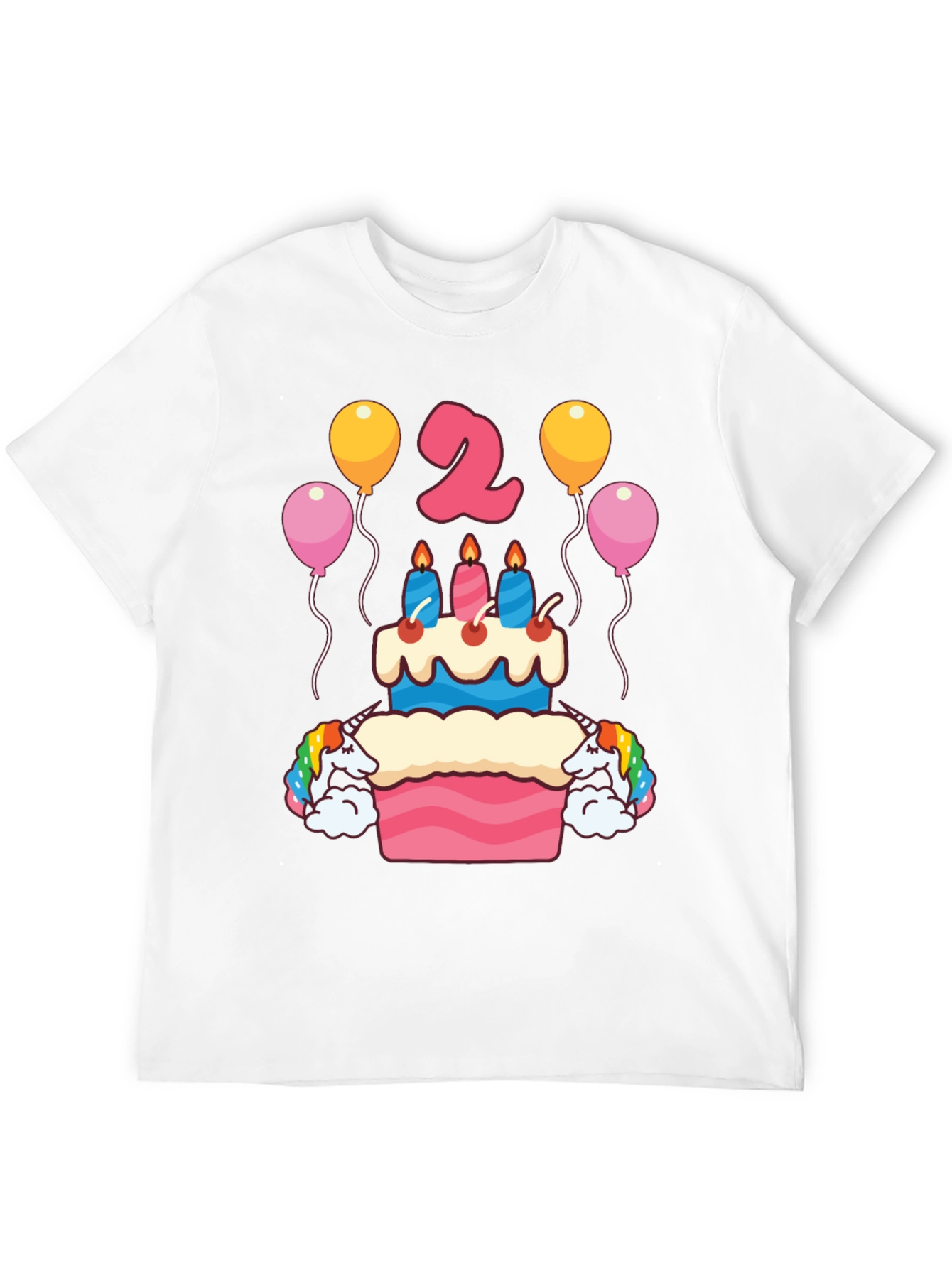 Unicorn 2nd Birthday Party T-Shirt