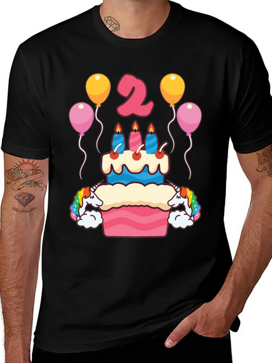 Unicorn 2nd Birthday Party T-Shirt