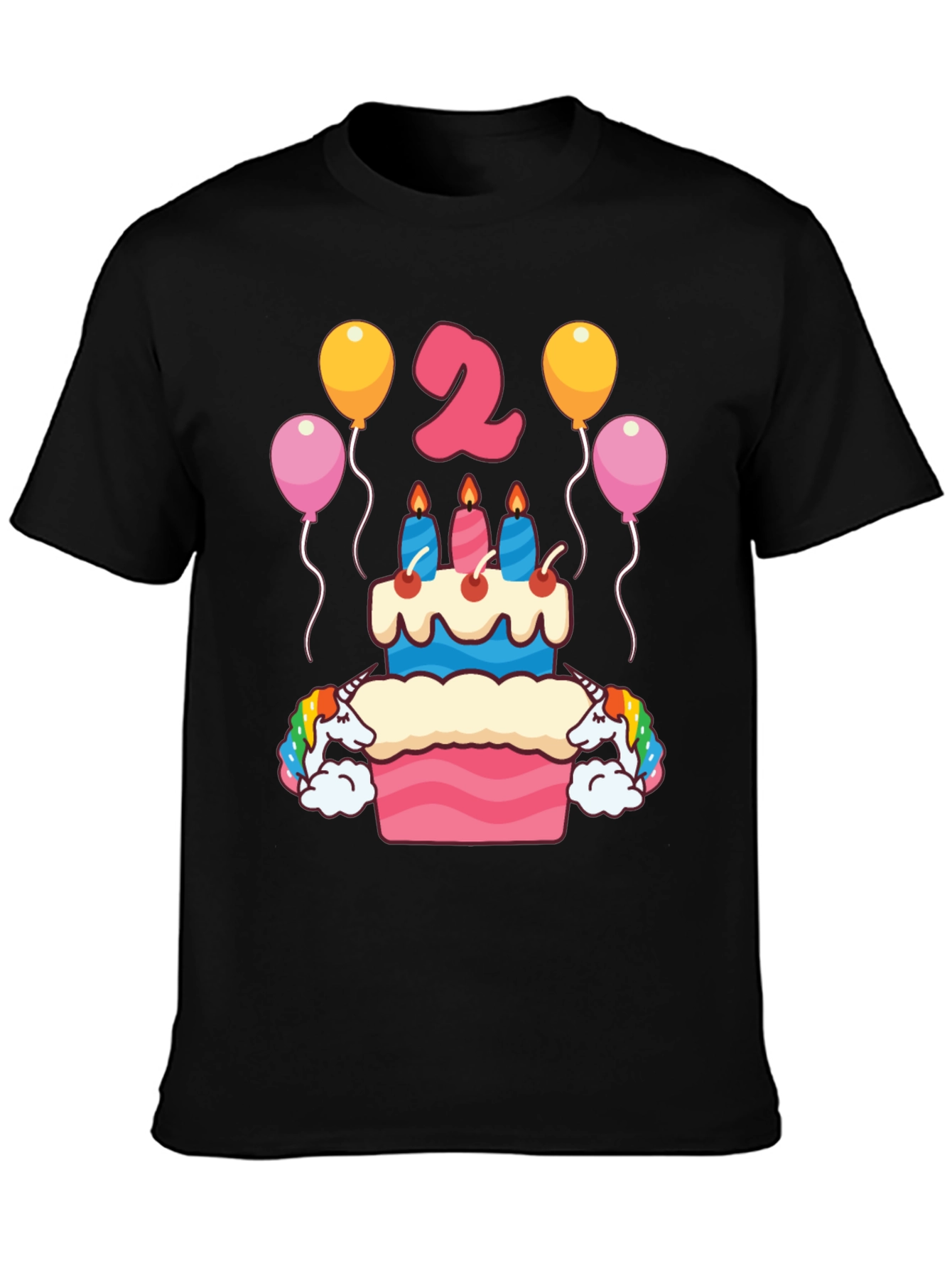 Unicorn 2nd Birthday Party T-Shirt