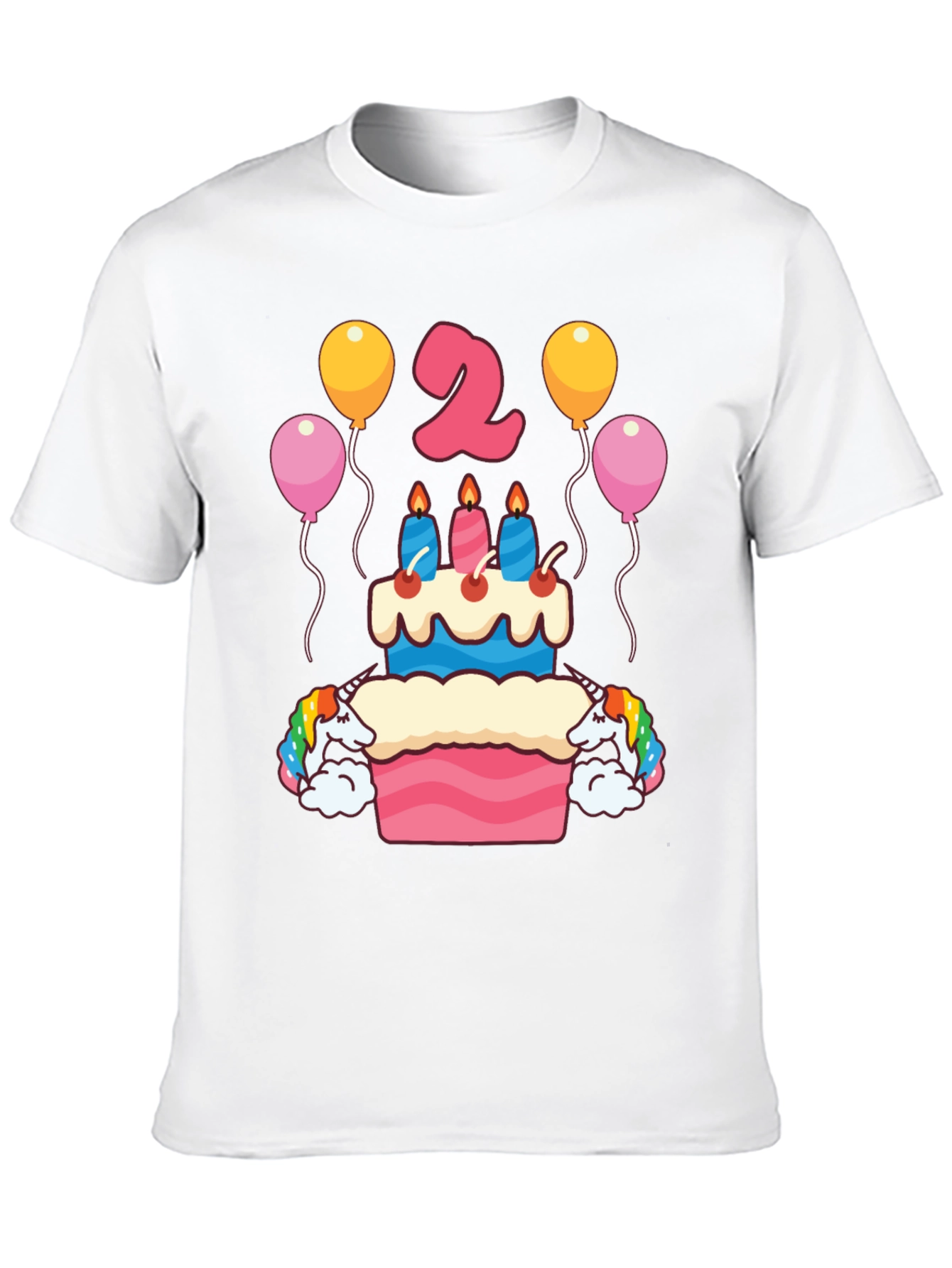 Unicorn 2nd Birthday Party T-Shirt