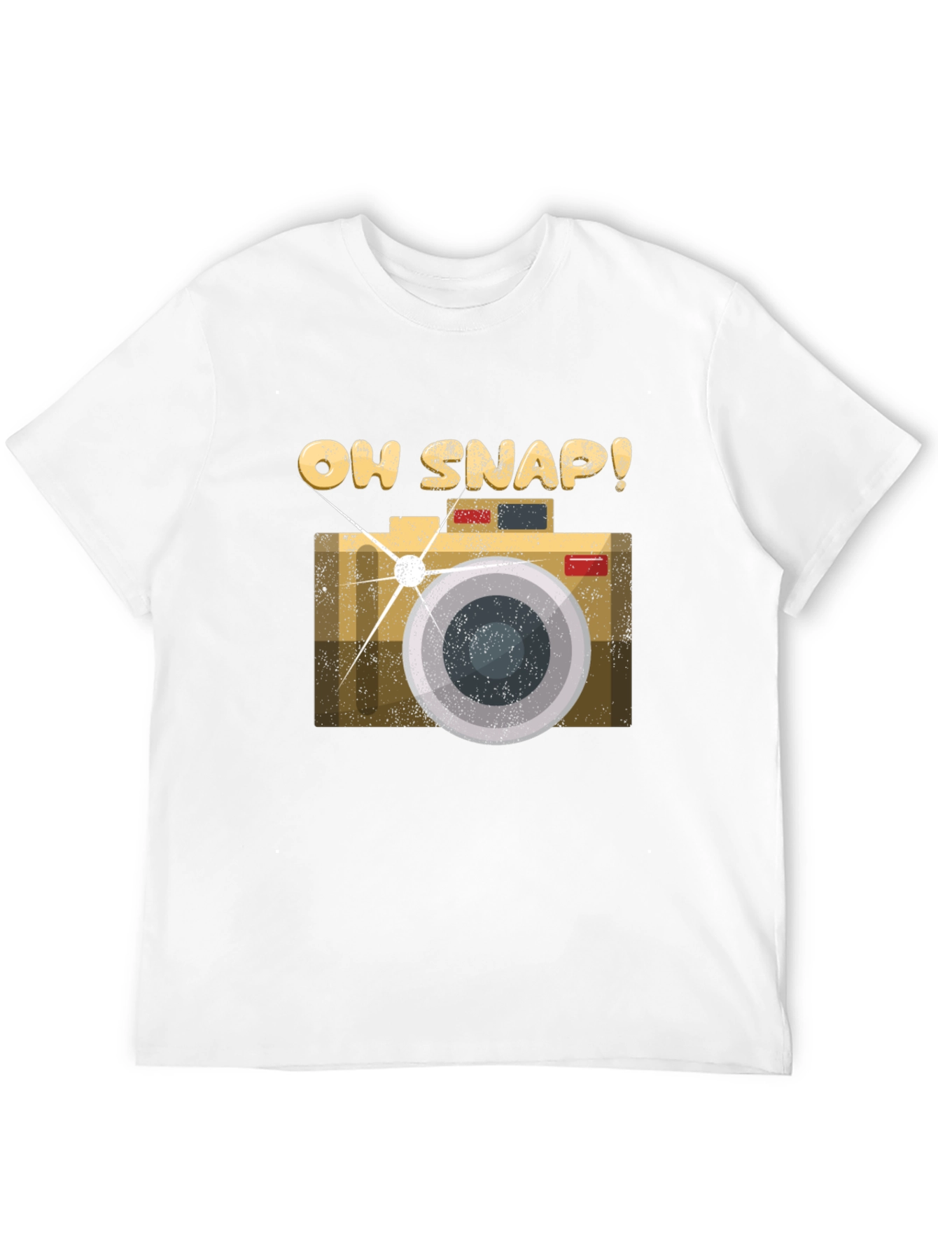 Oh Snap Camera Graphic Tee - Black Cotton T-Shirt