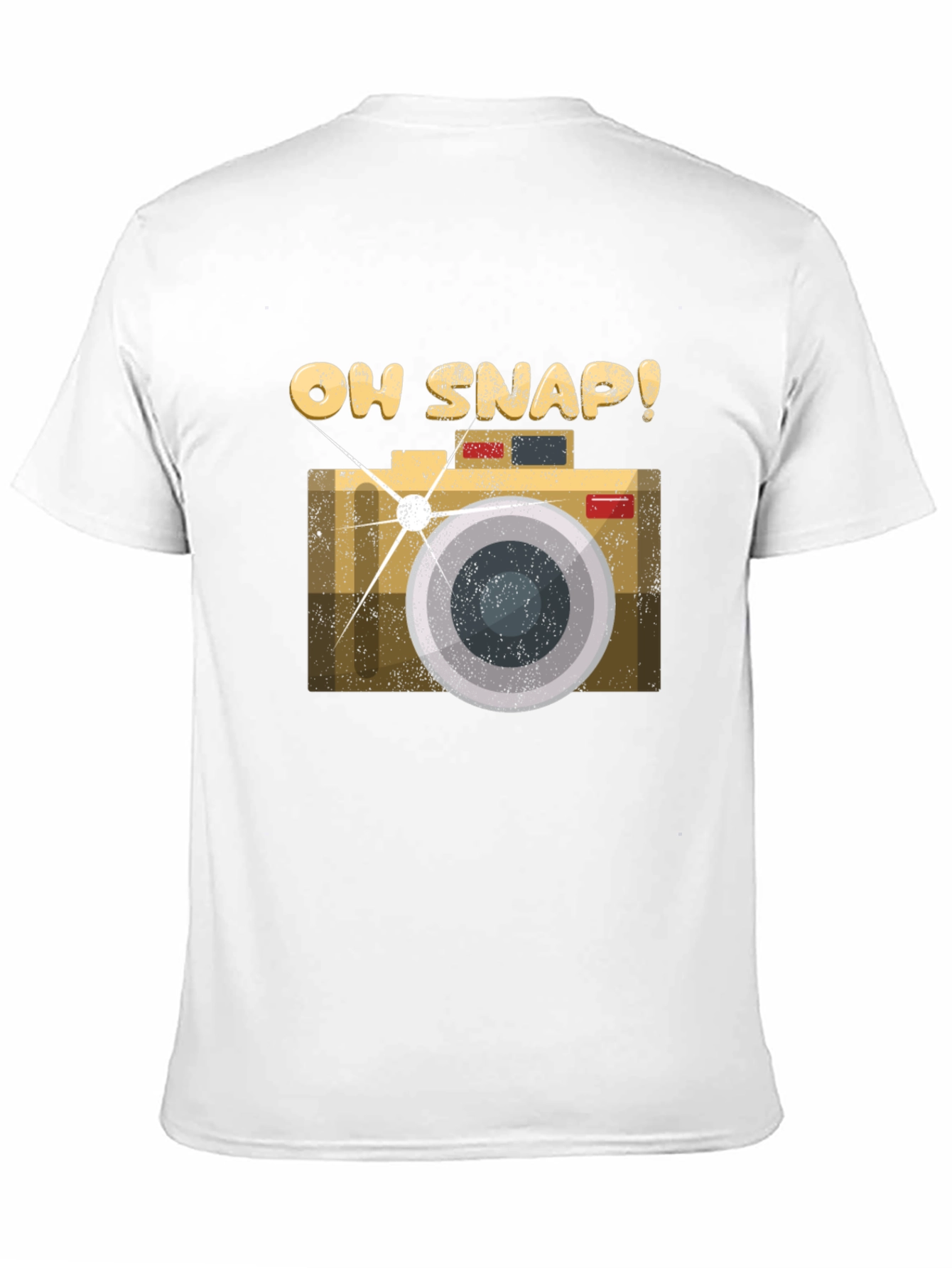 Oh Snap Camera Graphic Tee - Black Cotton T-Shirt