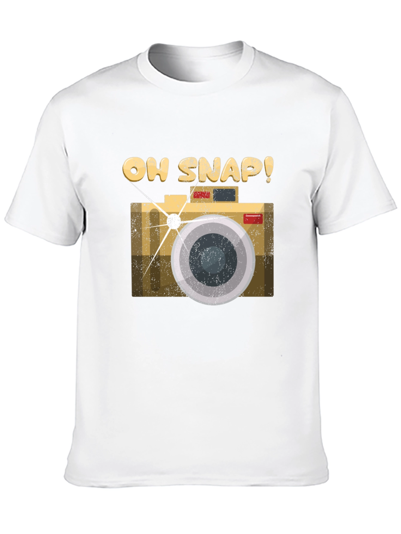 Oh Snap Camera Graphic Tee - Black Cotton T-Shirt