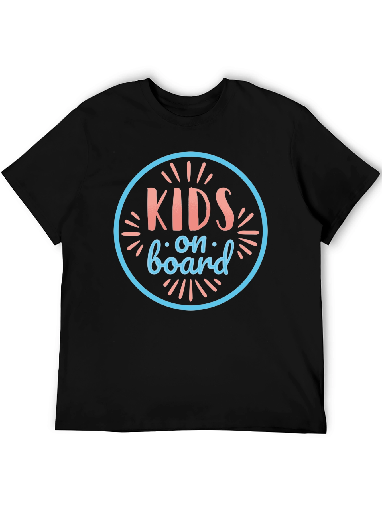 Kids On Board Graphic Tee - Soft Cotton Black