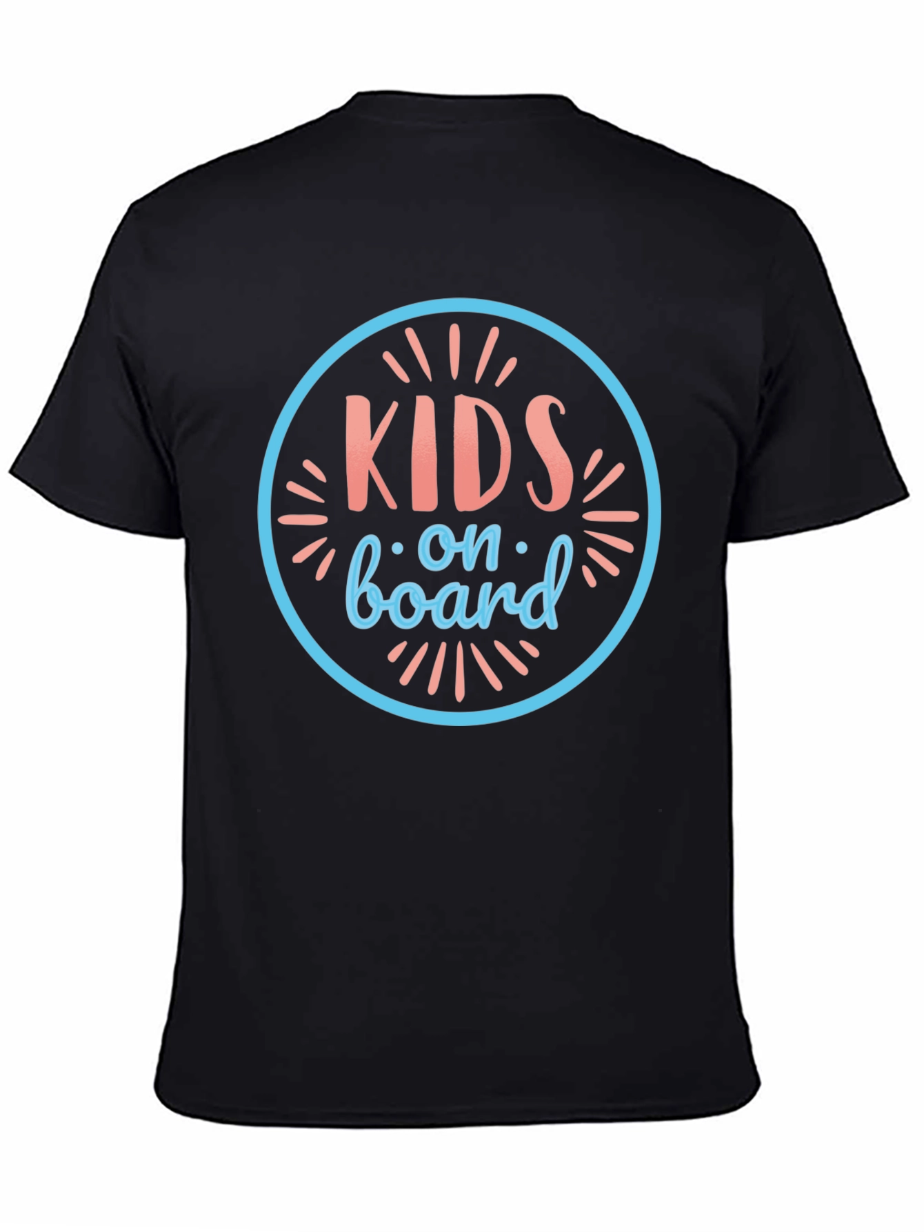 Kids On Board Graphic Tee - Soft Cotton Black