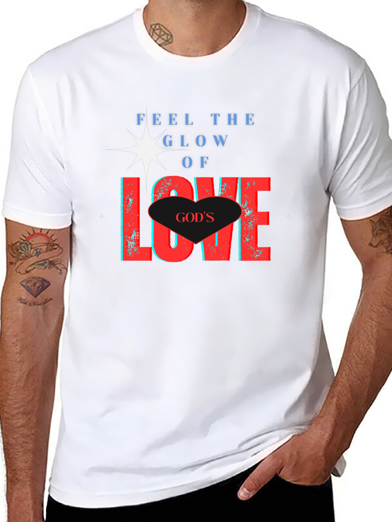 Gods Love Glow T-Shirt - Christian Apparel