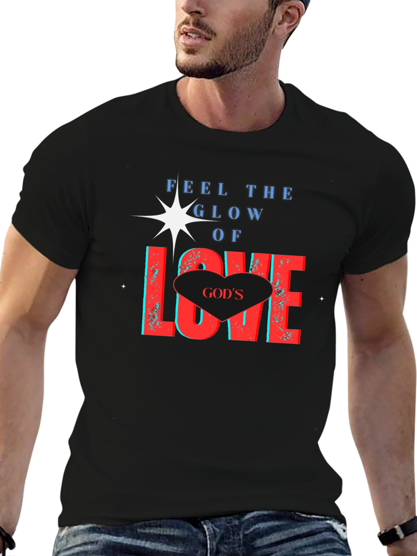 Gods Love Glow T-Shirt - Christian Apparel
