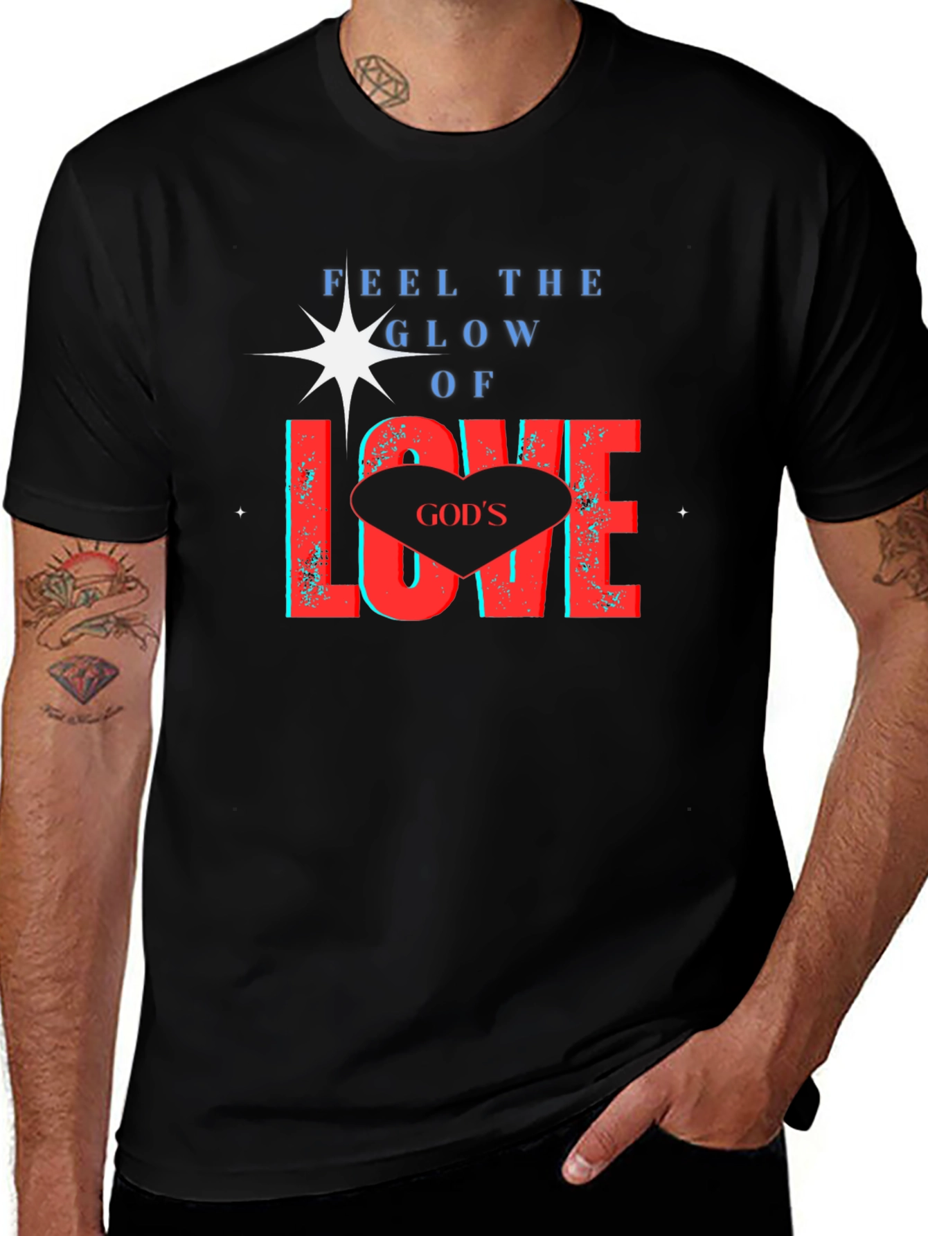 Gods Love Glow T-Shirt - Christian Apparel