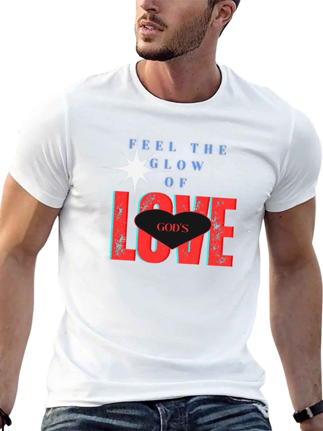 Gods Love Glow T-Shirt - Christian Apparel