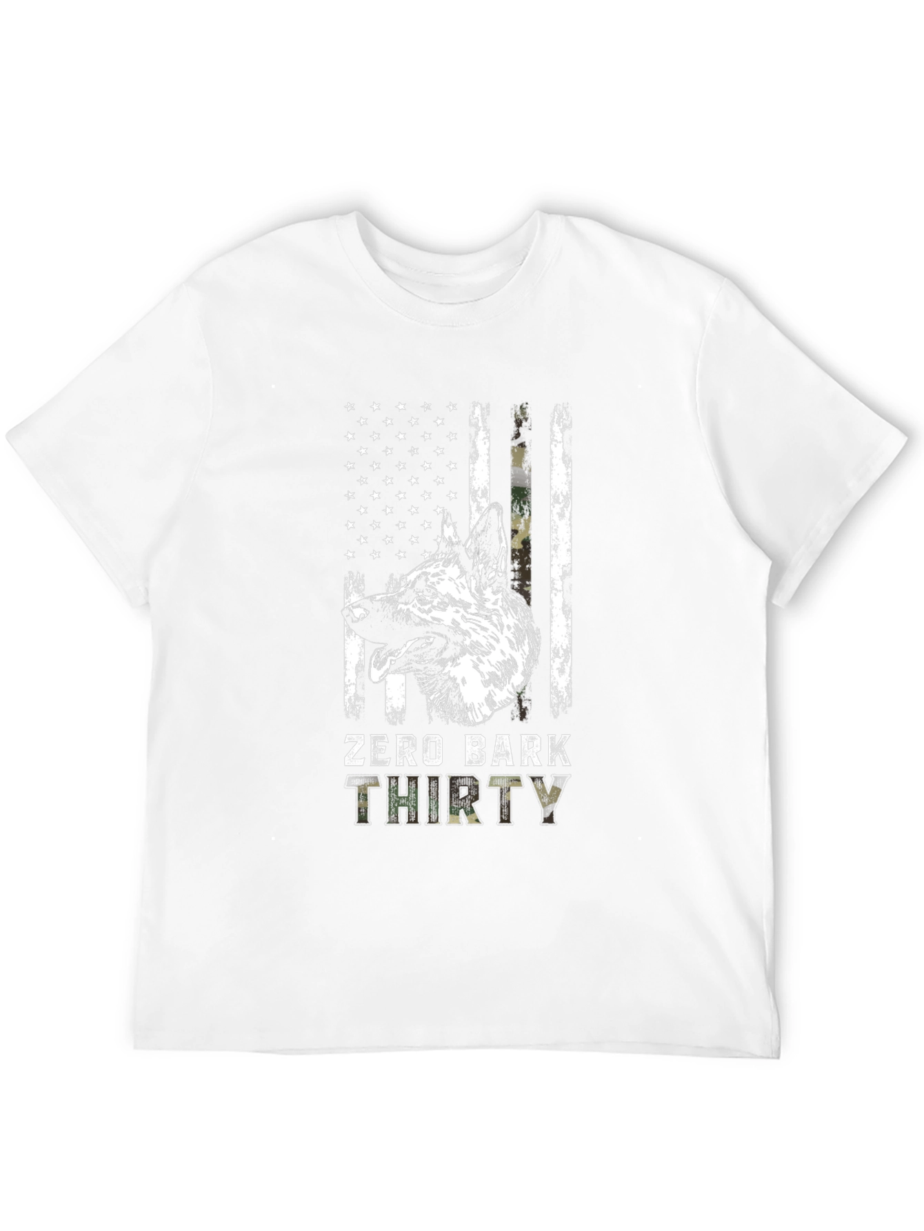 Zero Bark Thirty Dog T-Shirt - Black