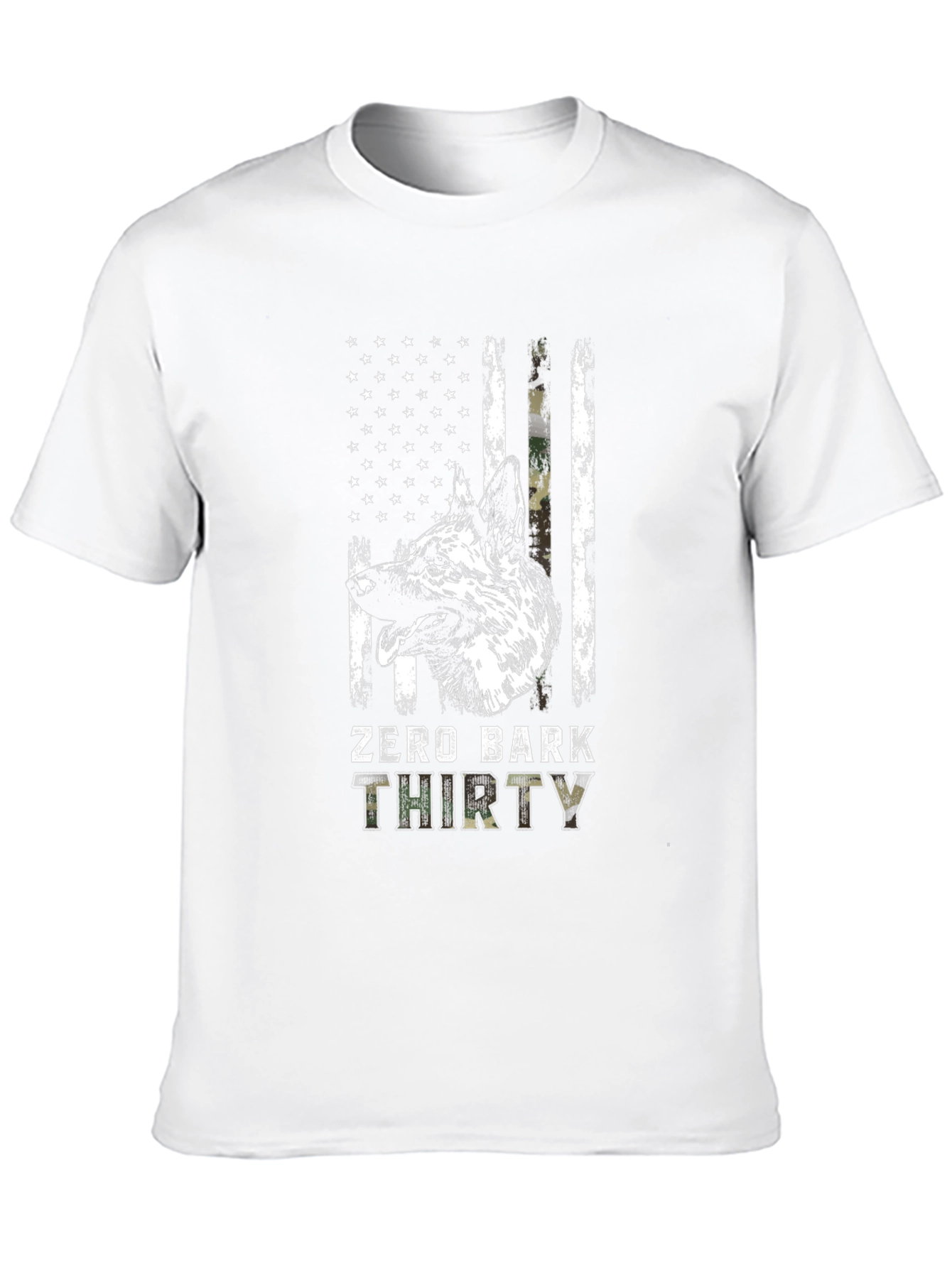 Zero Bark Thirty Dog T-Shirt - Black