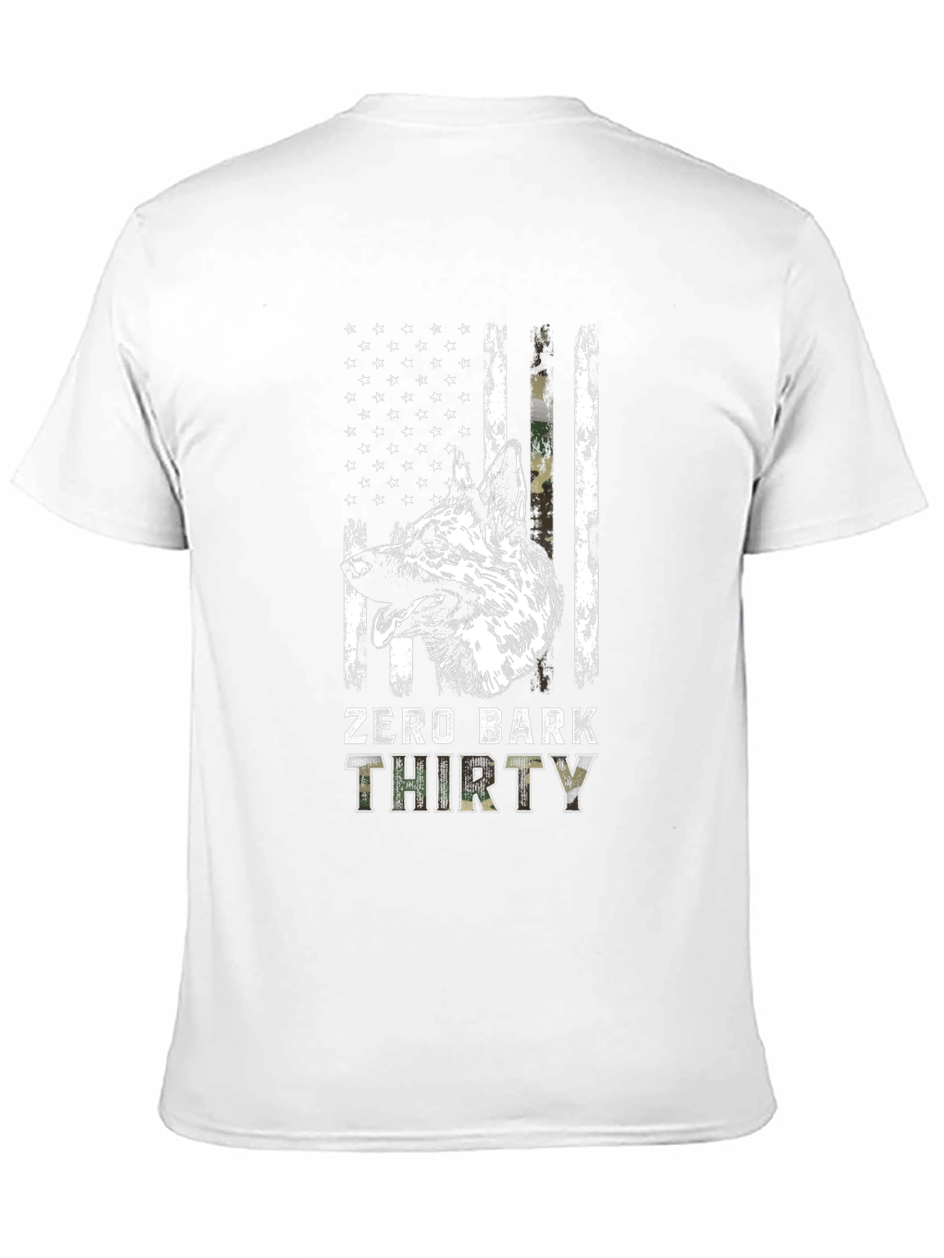 Zero Bark Thirty Dog T-Shirt - Black