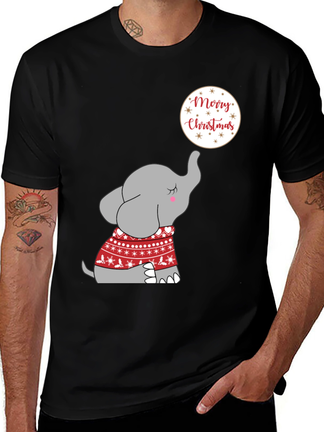 Christmas Elephant T-Shirt