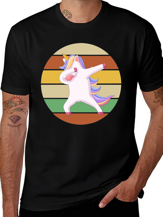 Dabbing Unicorn Black T-Shirt - Fun & Stylish