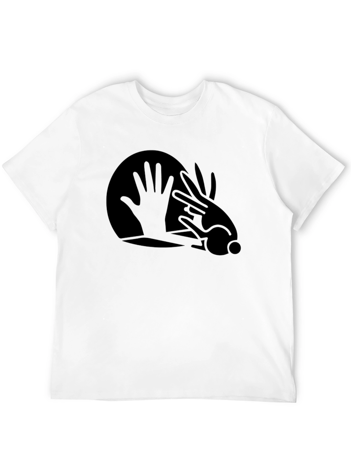 Hand Shadow T-Shirt - Mens Black Tee